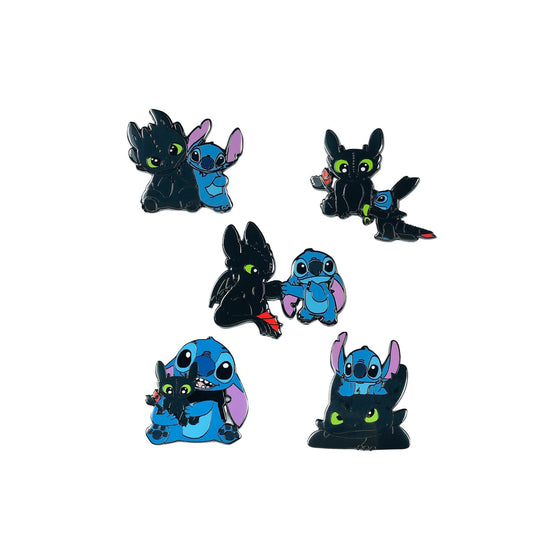 Pin – Stitch and Toothless from Lilo & Stitch – Disney Fantasy