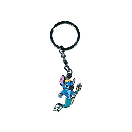 Keychain – Stitch as King Triton from Lilo & Stitch – Disney Fantasy
