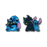Épinglette – Stitch de Lilo & Stitch et Krokmou de Dragons – Disney Fantasy