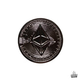 Épinglette – Logo de la cryptomonnaie Ethereum issu de la technologie blockchain – Objets de collection crypto