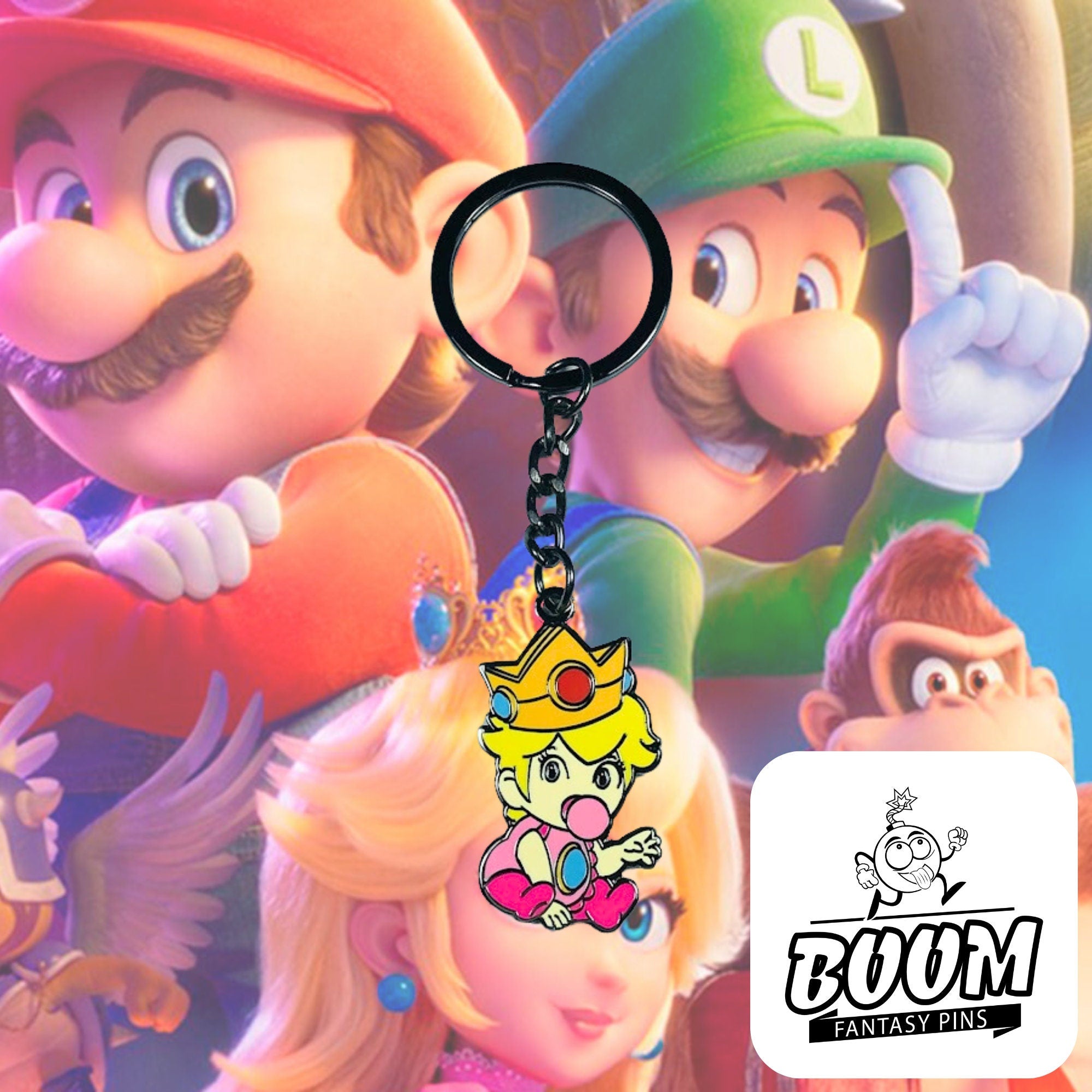 Keychain – Princess Peach from Super Mario Bros – Disney Fantasy