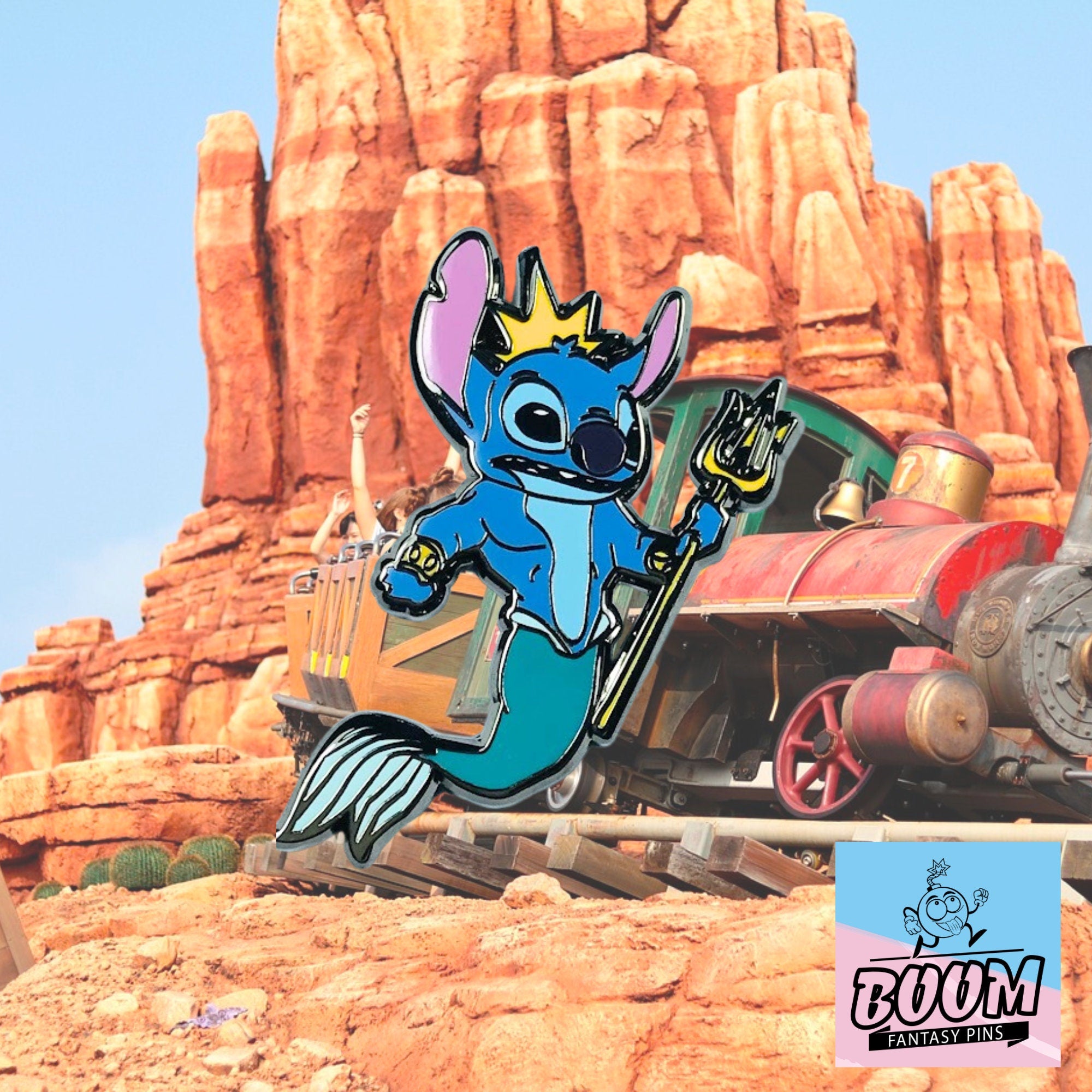 Pin – Stitch como el Rey Tritón de Lilo y Stitch – Disney Fantasy