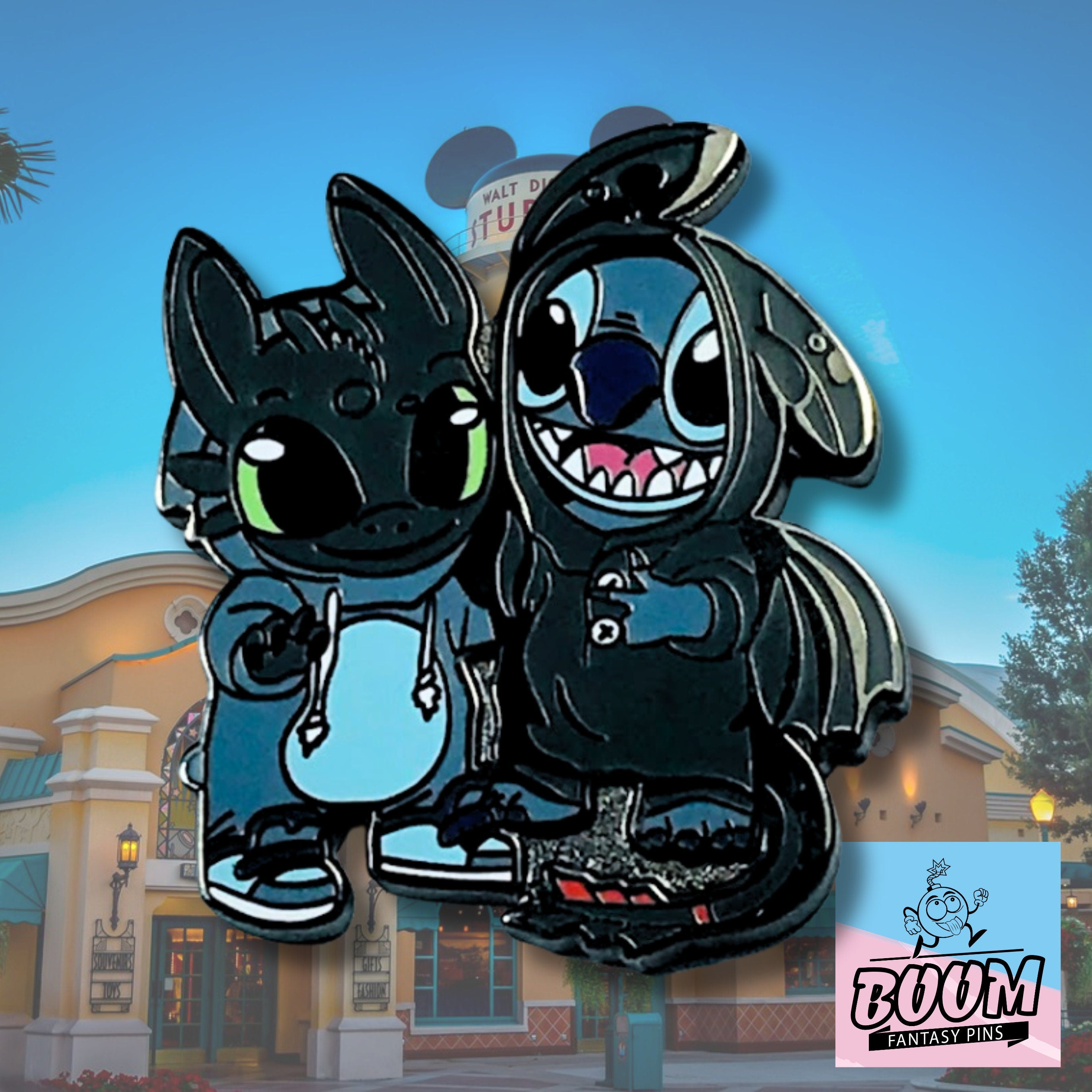 Épingle – Stitch de Lilo et Stitch et Krokmou de Dragons – Disney Fantasy