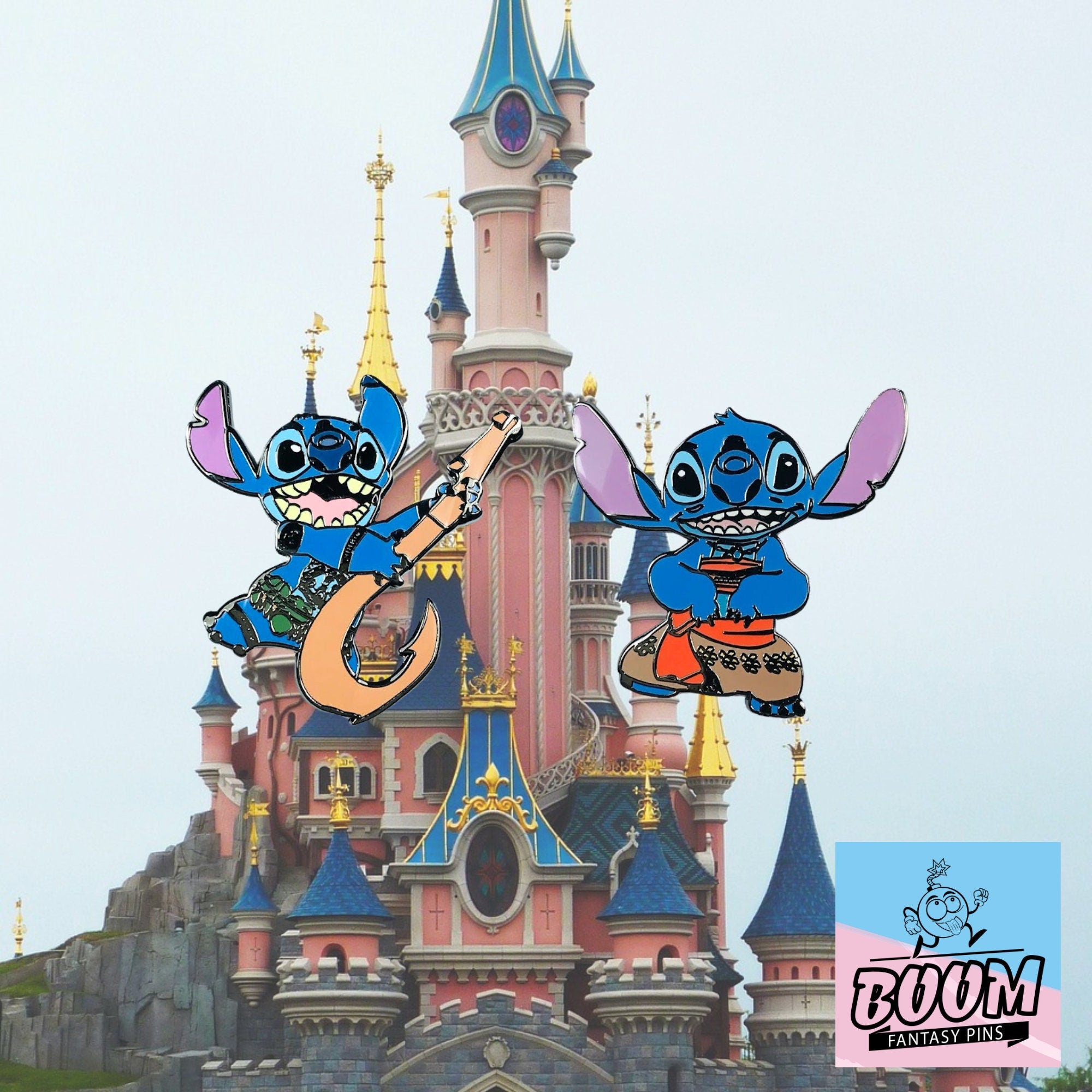 Épingle – Expérience 626 Stitch en Moana et Maui de Lilo et Stitch – Disney Fantasy