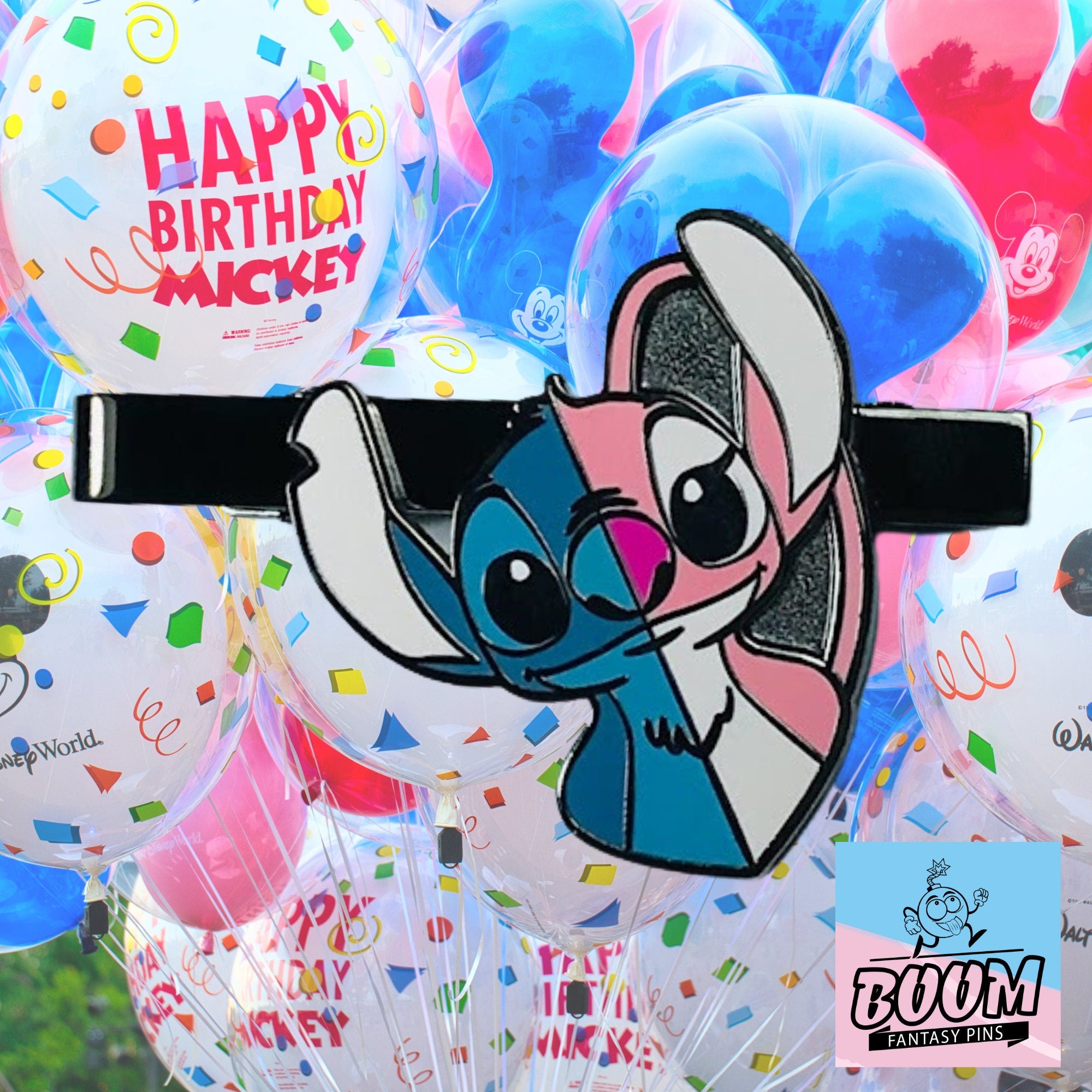 Tie Clip – Stitch and Angel from Lilo & Stitch – Disney Fantasy