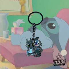 Llavero – Experimento 626 Stitch y Desdentao de Lilo y Stitch – Disney Fantasy