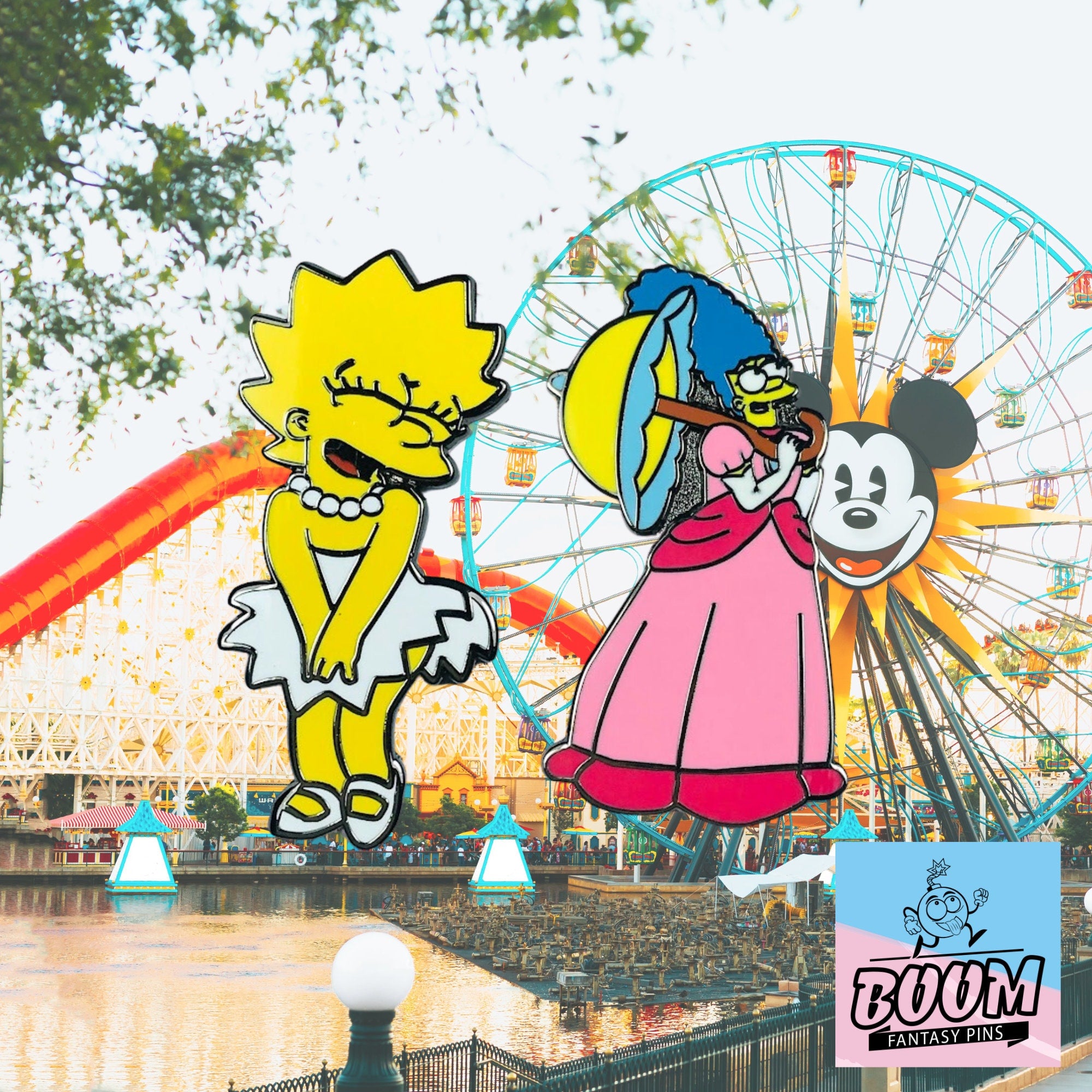 Pin's – Marge Simpson et Lisa Simpson des Simpson – Disney Fantasy