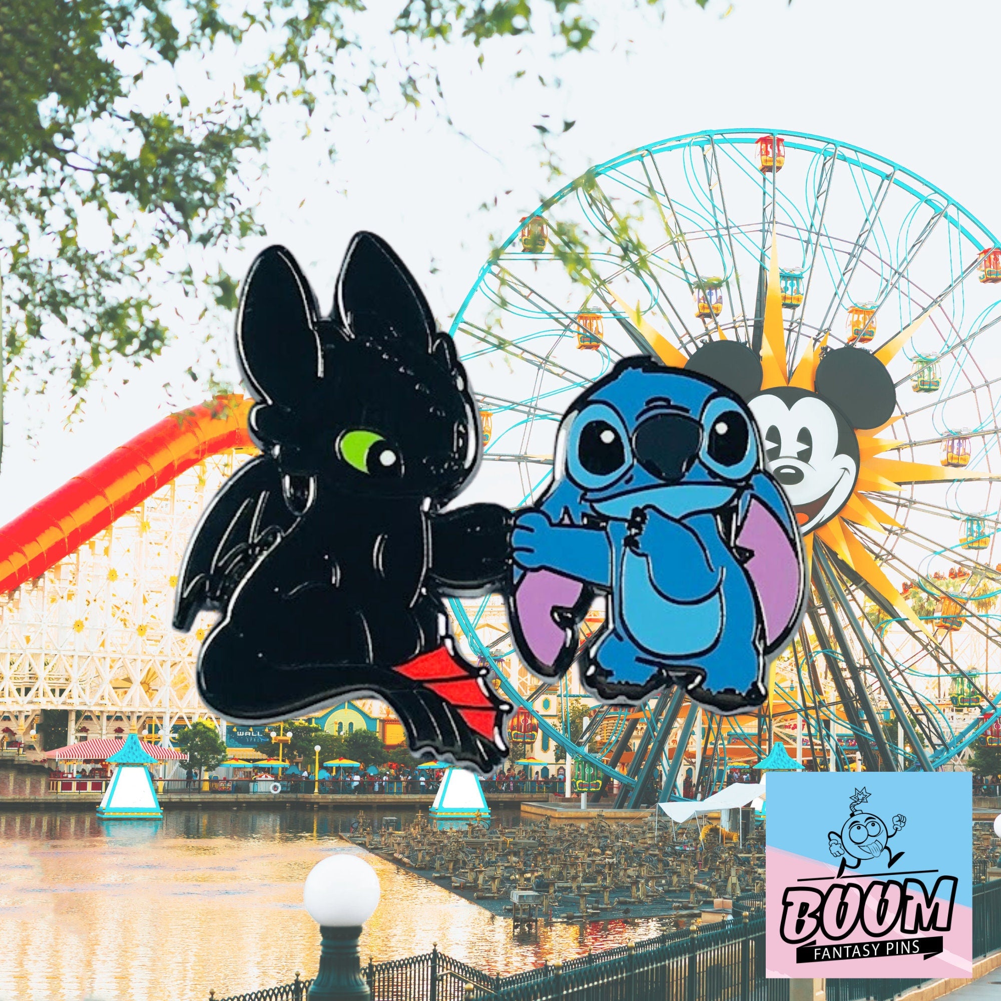 Épingle – Expérience 626 : Stitch de Lilo &amp; Stitch et Krokmou de Dragons – Disney Fantasy