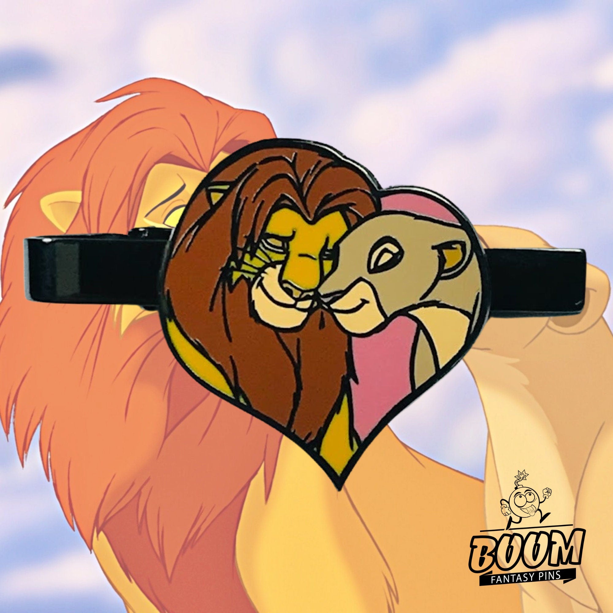 Pinza de corbata – Simba y Nala de El Rey León – Disney Fantasy