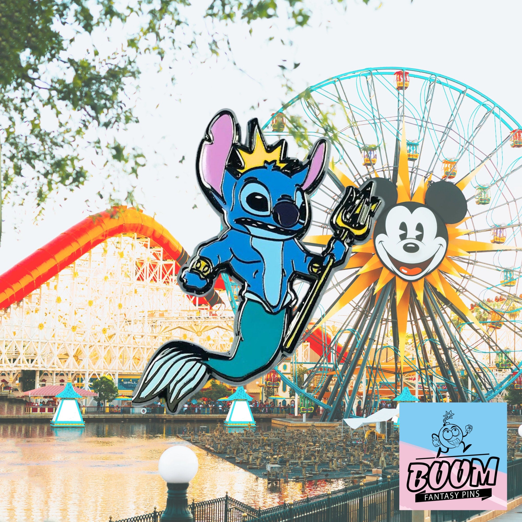 Pin – Stitch como el Rey Tritón de Lilo y Stitch – Disney Fantasy