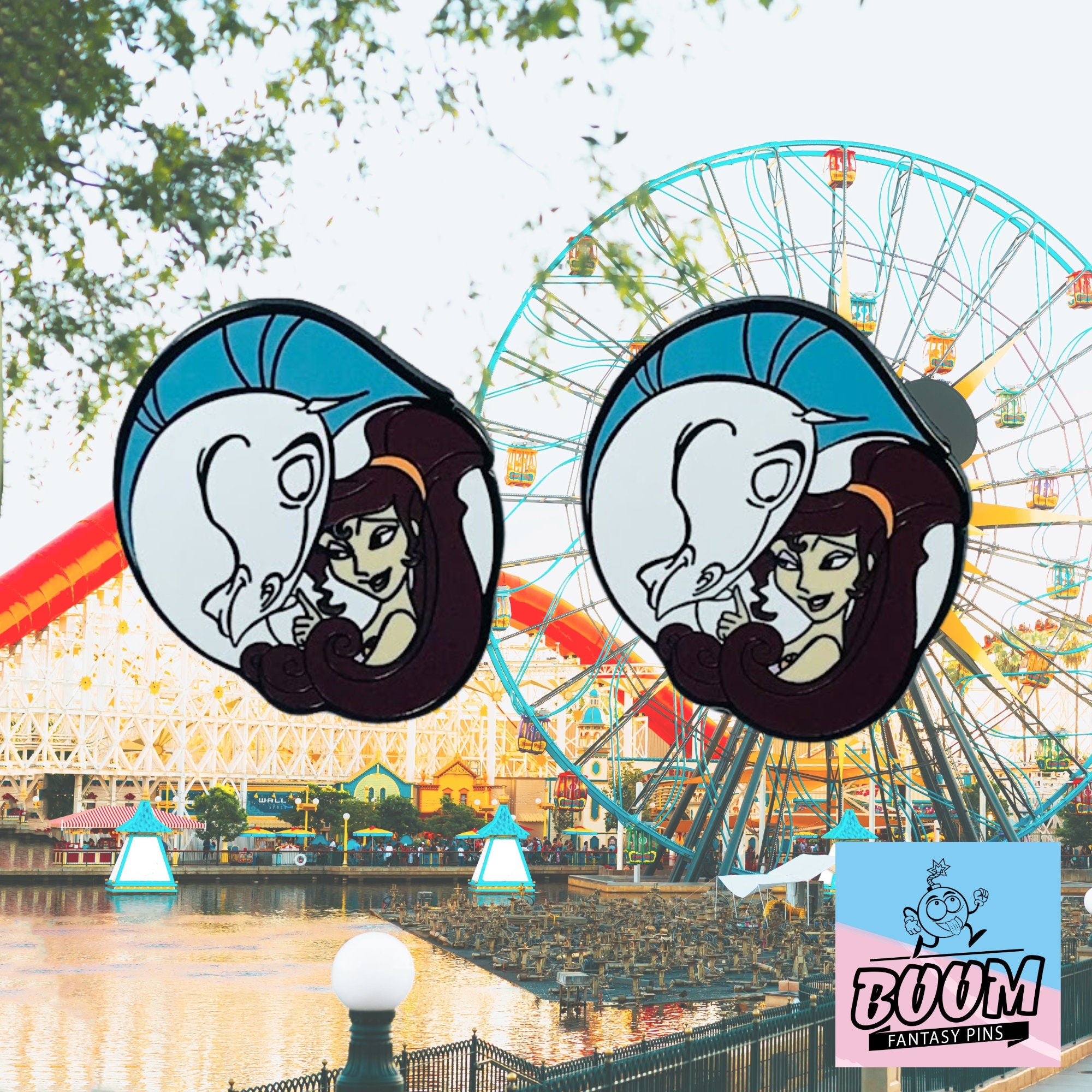 Boutons de manchette – Mégara et Pégase d'Hercule – Disney Fantasy