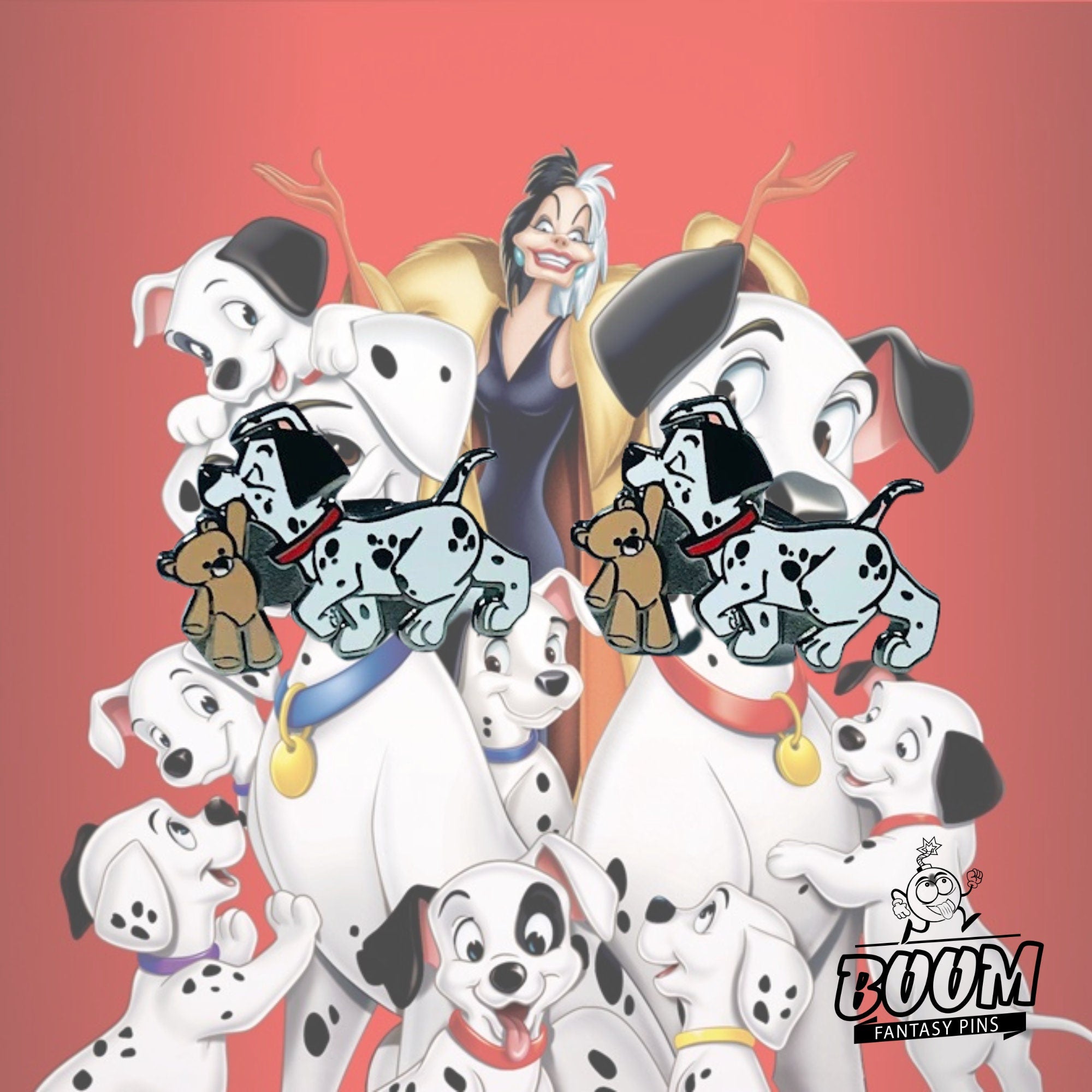 Gemelos – Parche y osito de 101 Dálmatas – Disney Fantasy