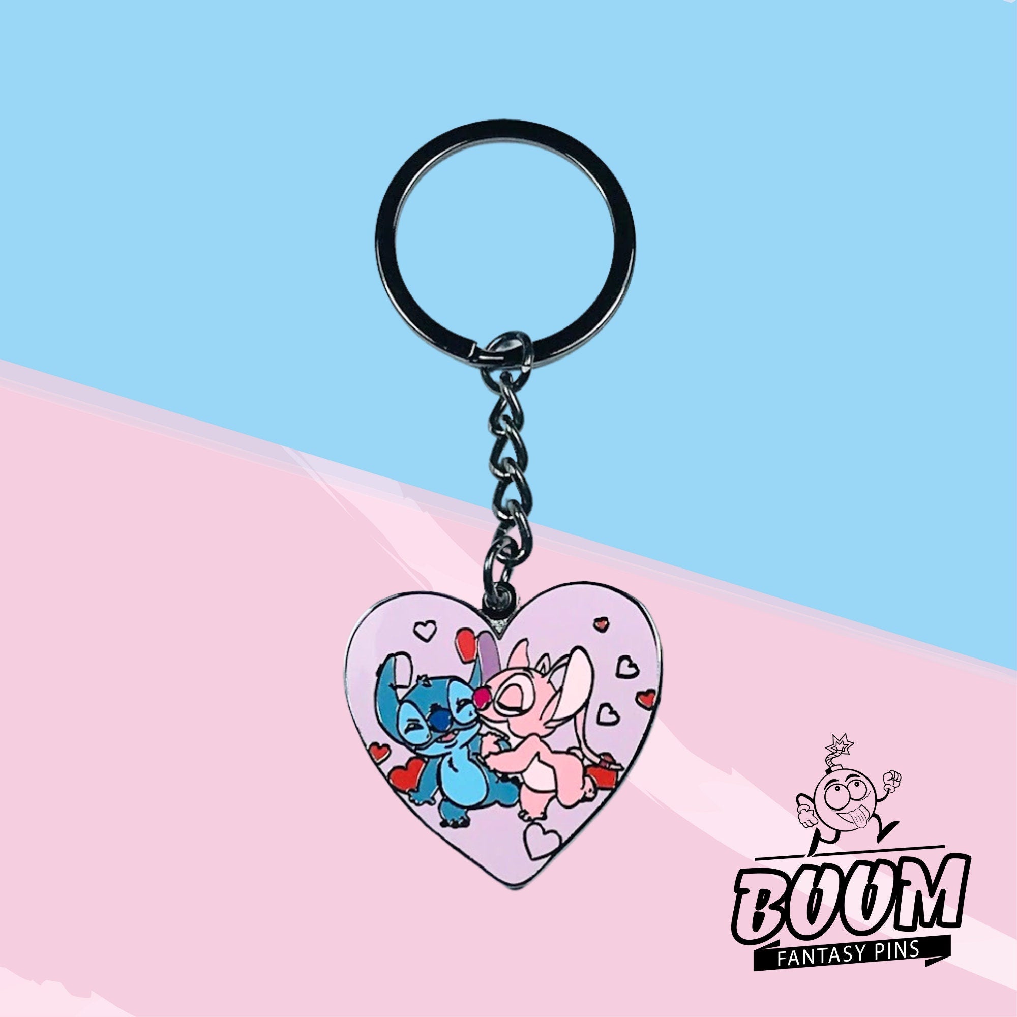 Llavero – Stitch y Ángel de Lilo &amp; Stitch – Disney Fantasy