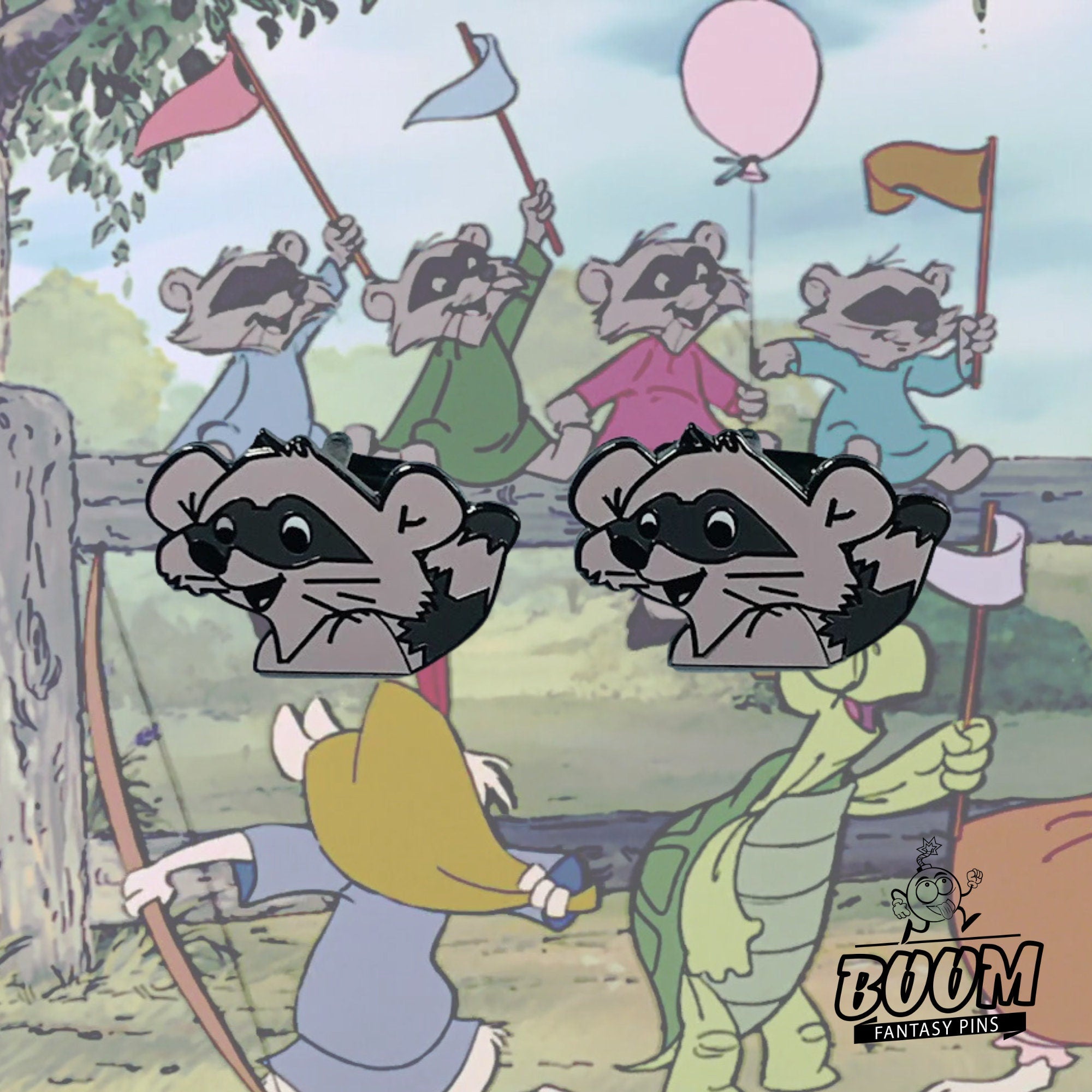 Cufflinks – Trigger the Raccoon from Robin Hood – Disney Fantasy