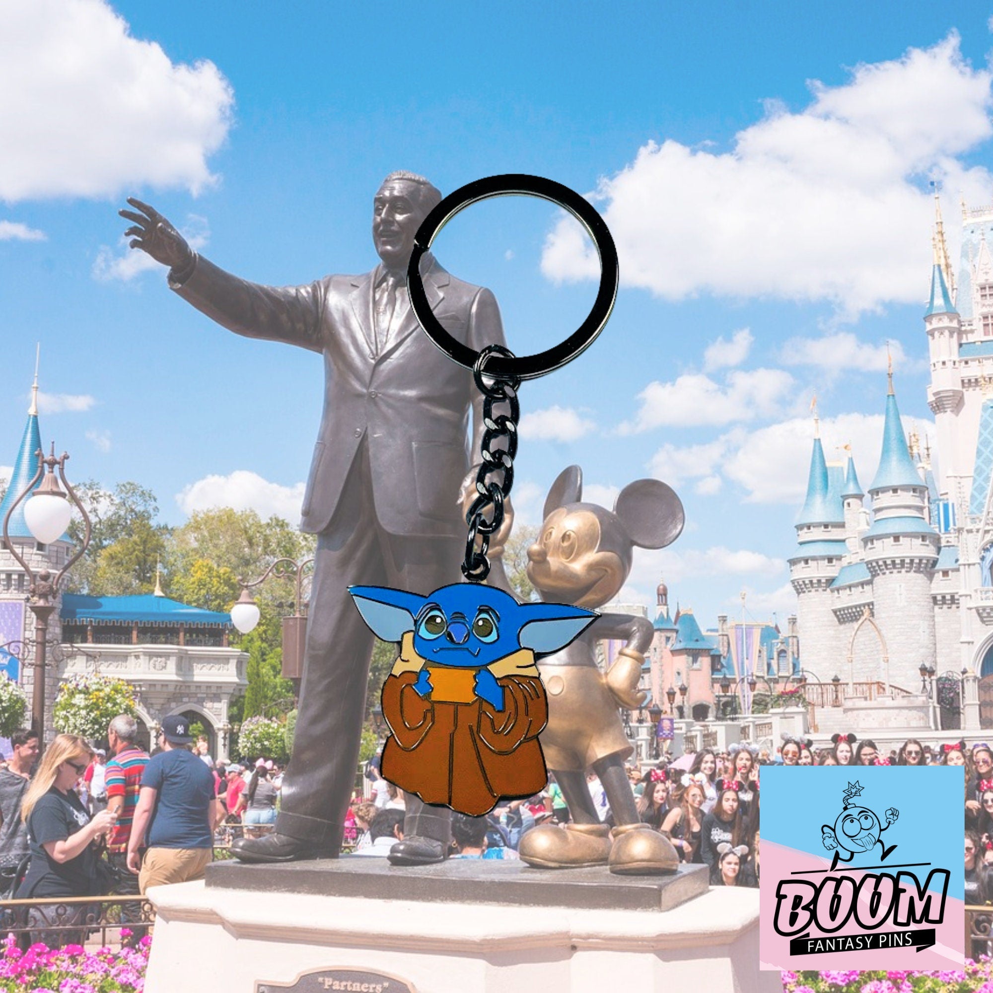 Keychain – Experiment 626 Stitch as Baby Yoda from Lilo & Stitch – Disney Fantasy