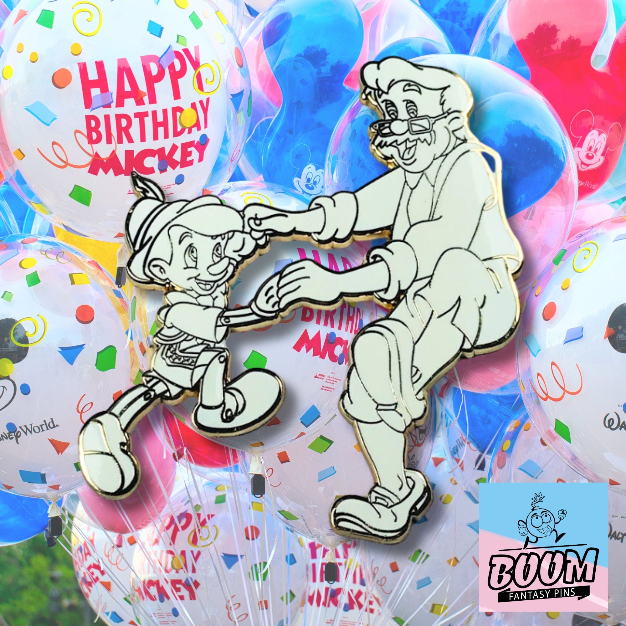 Ensemble de broches – Pinocchio et Geppetto de Pinocchio – Disney Fantasy