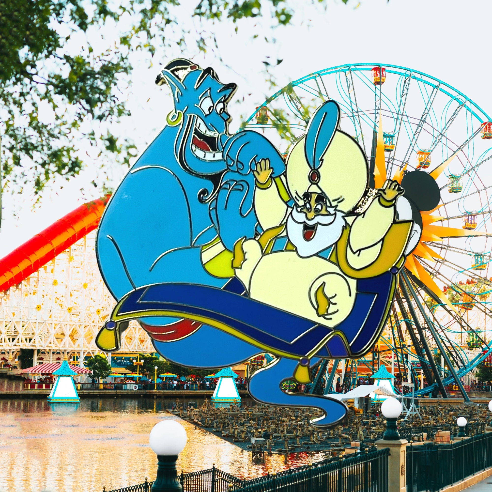 Pin's – Génie et Sultan d'Aladdin – Disney Fantasy