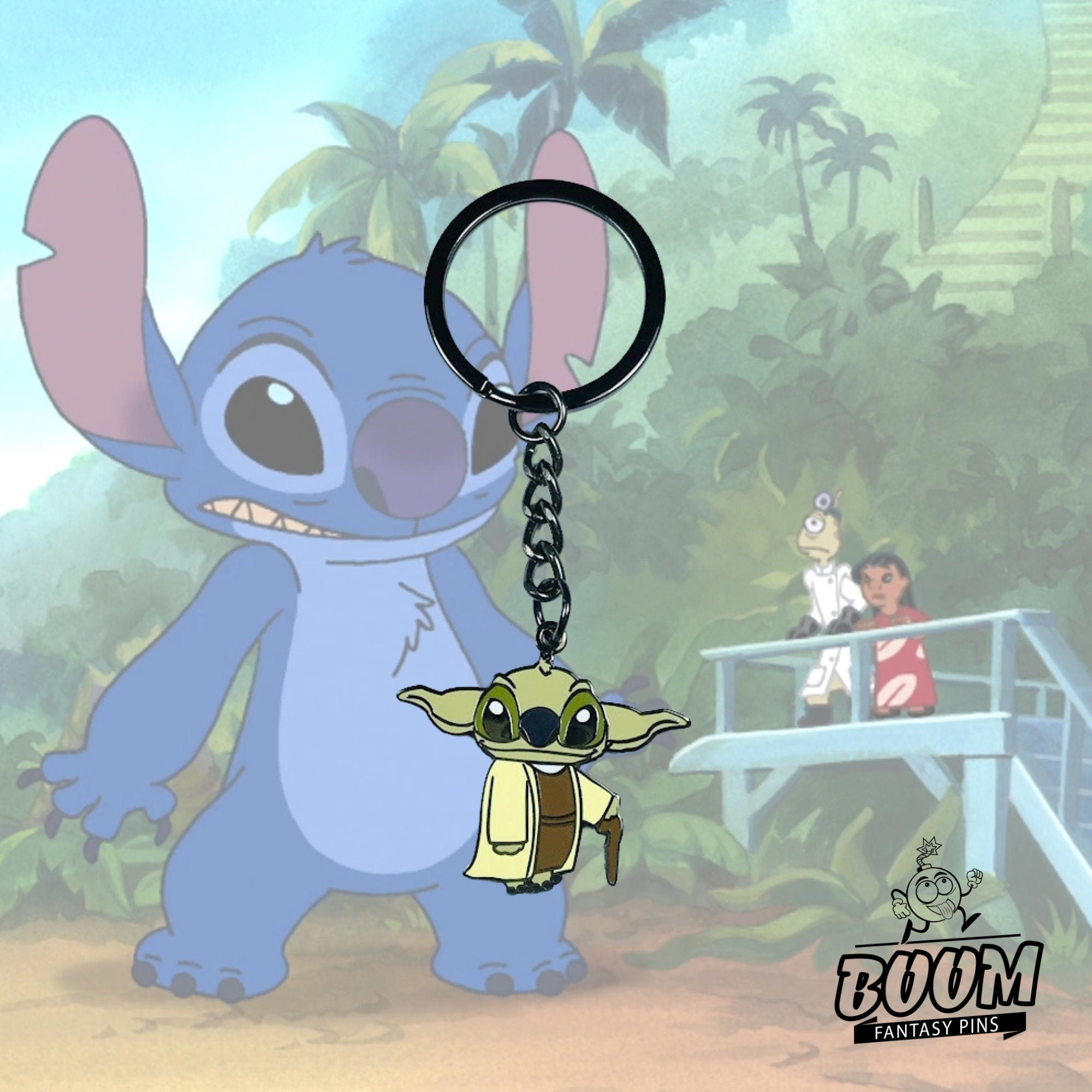 Llavero – Experimento 626 Stitch como Yoda de Lilo &amp; Stitch – Disney Fantasy