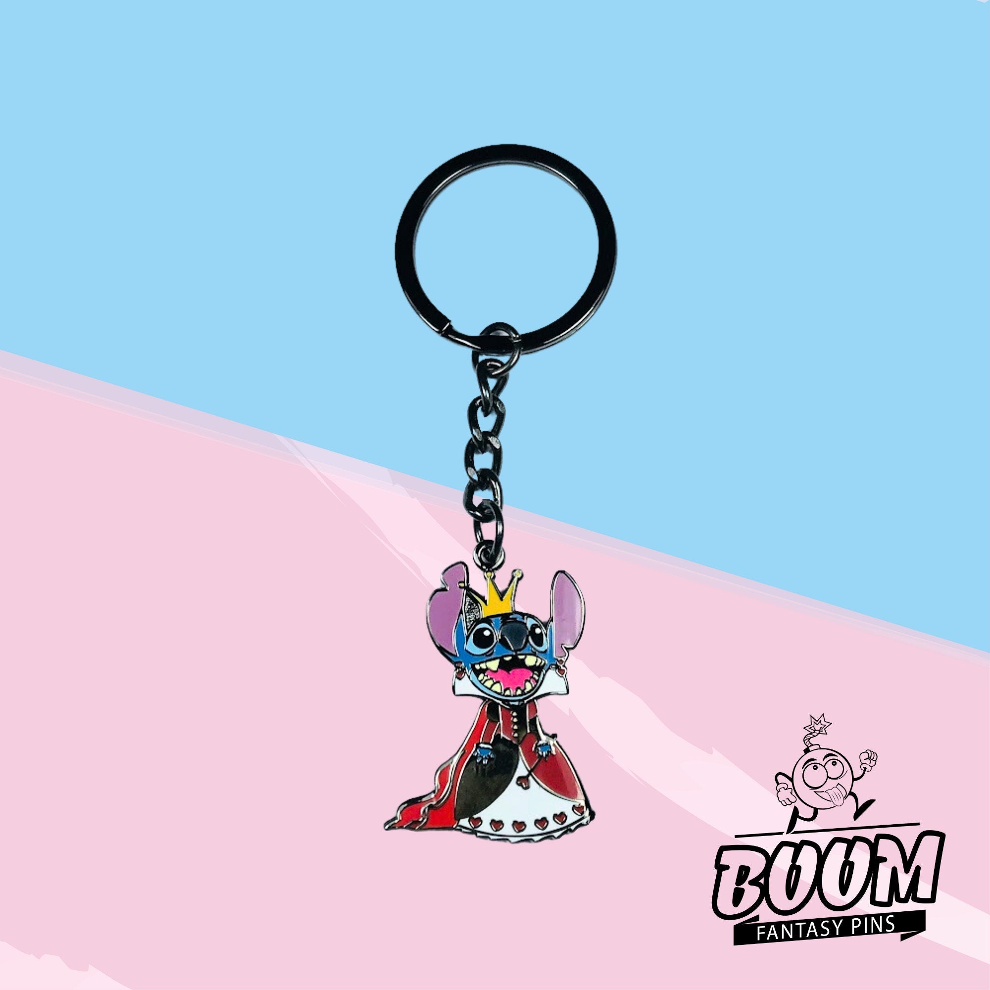 Llavero – Experimento 626 Stitch como Reina de Corazones de Lilo &amp; Stitch – Disney Fantasy