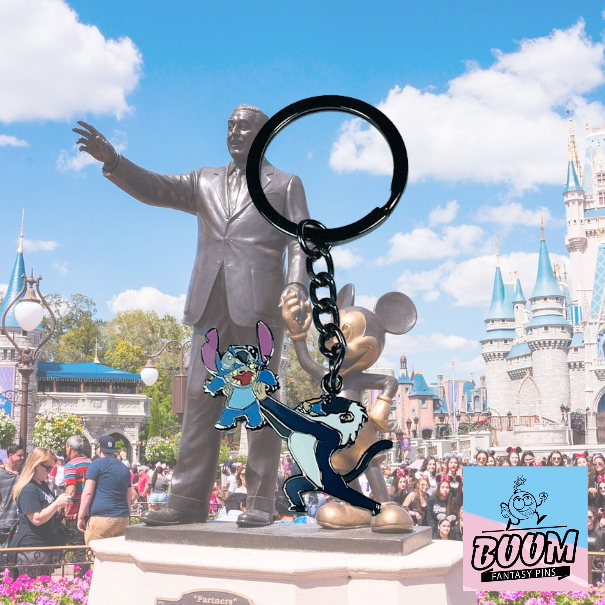 Llavero – Stitch con Rafiki de Lilo &amp; Stitch – Disney Fantasy