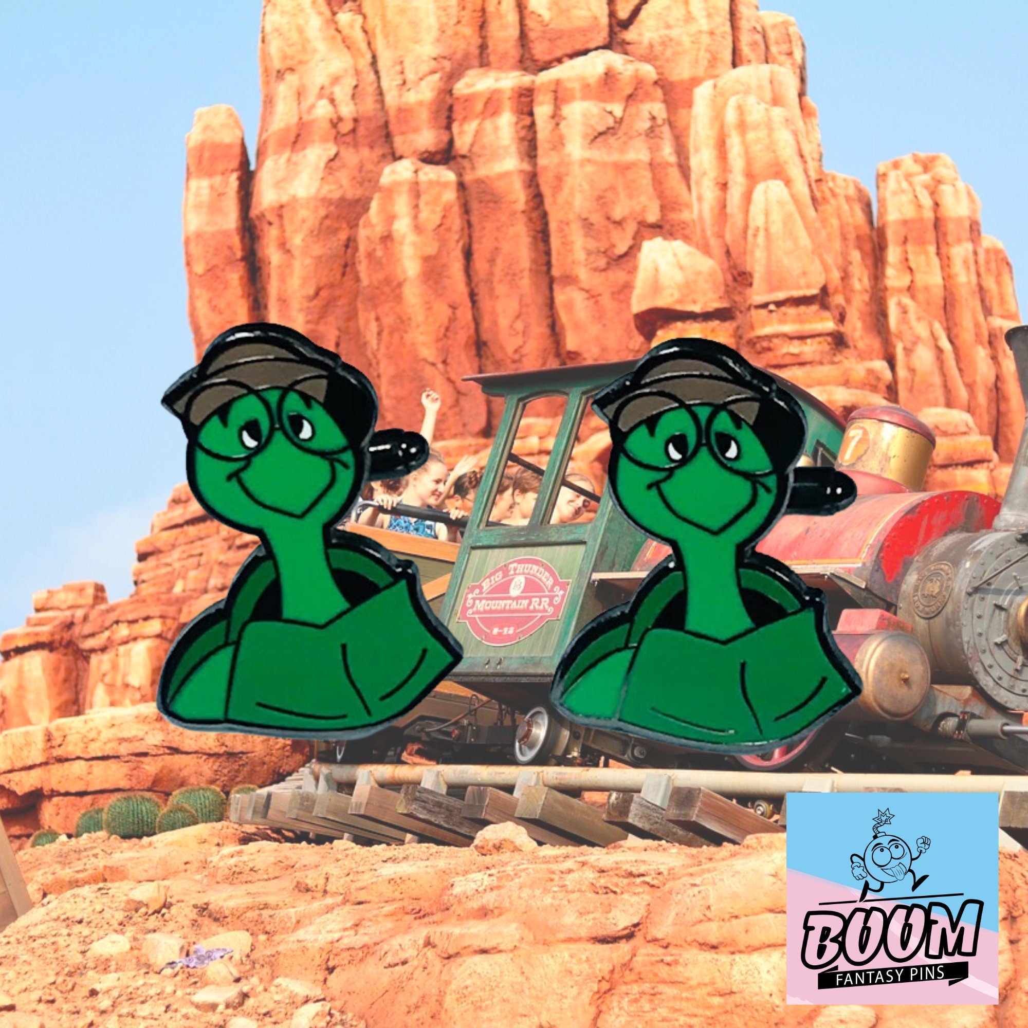 Cufflinks – Toby Turtle from Robin Hood – Disney Fantasy