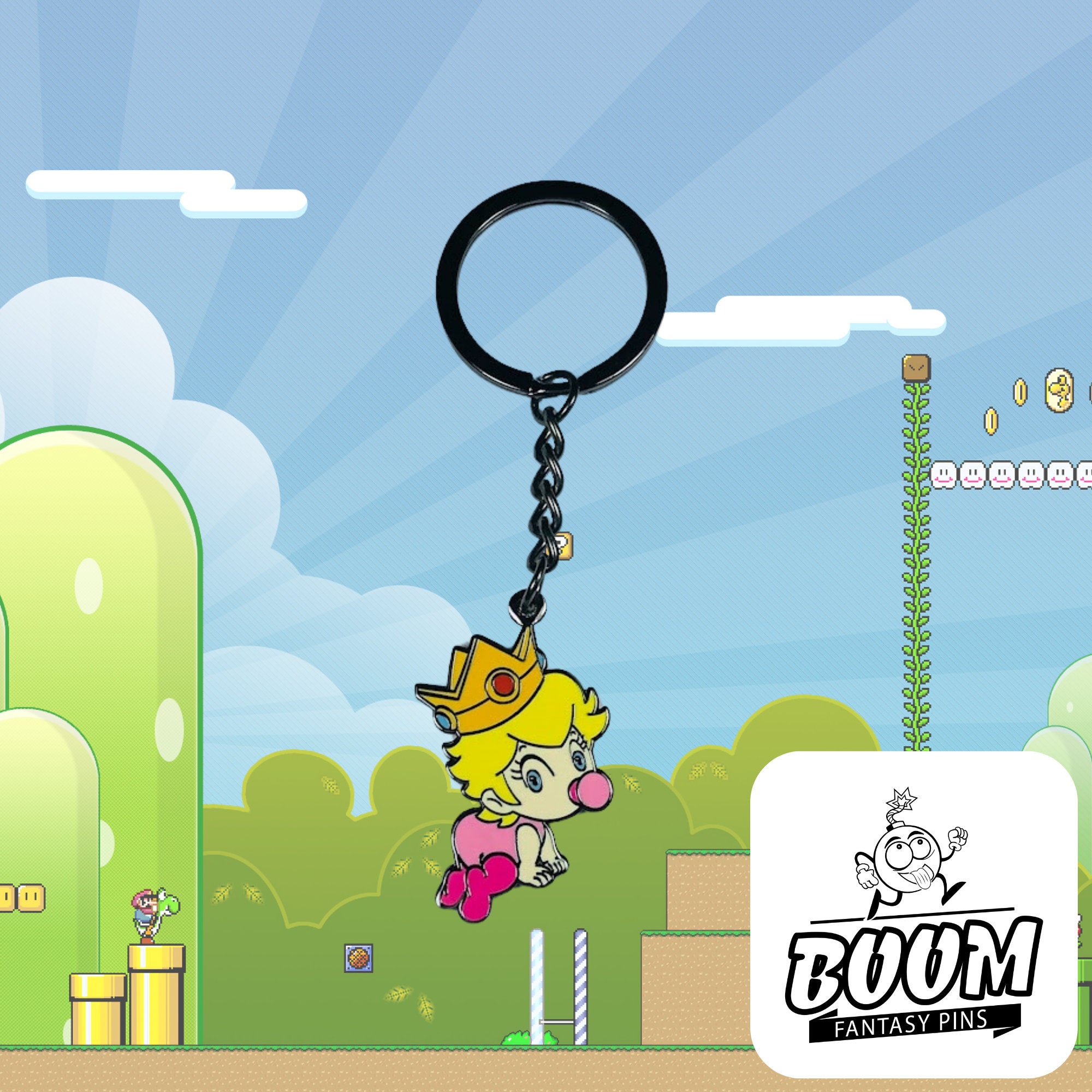 Keychain – Princess Peach from Super Mario Bros – Disney Fantasy