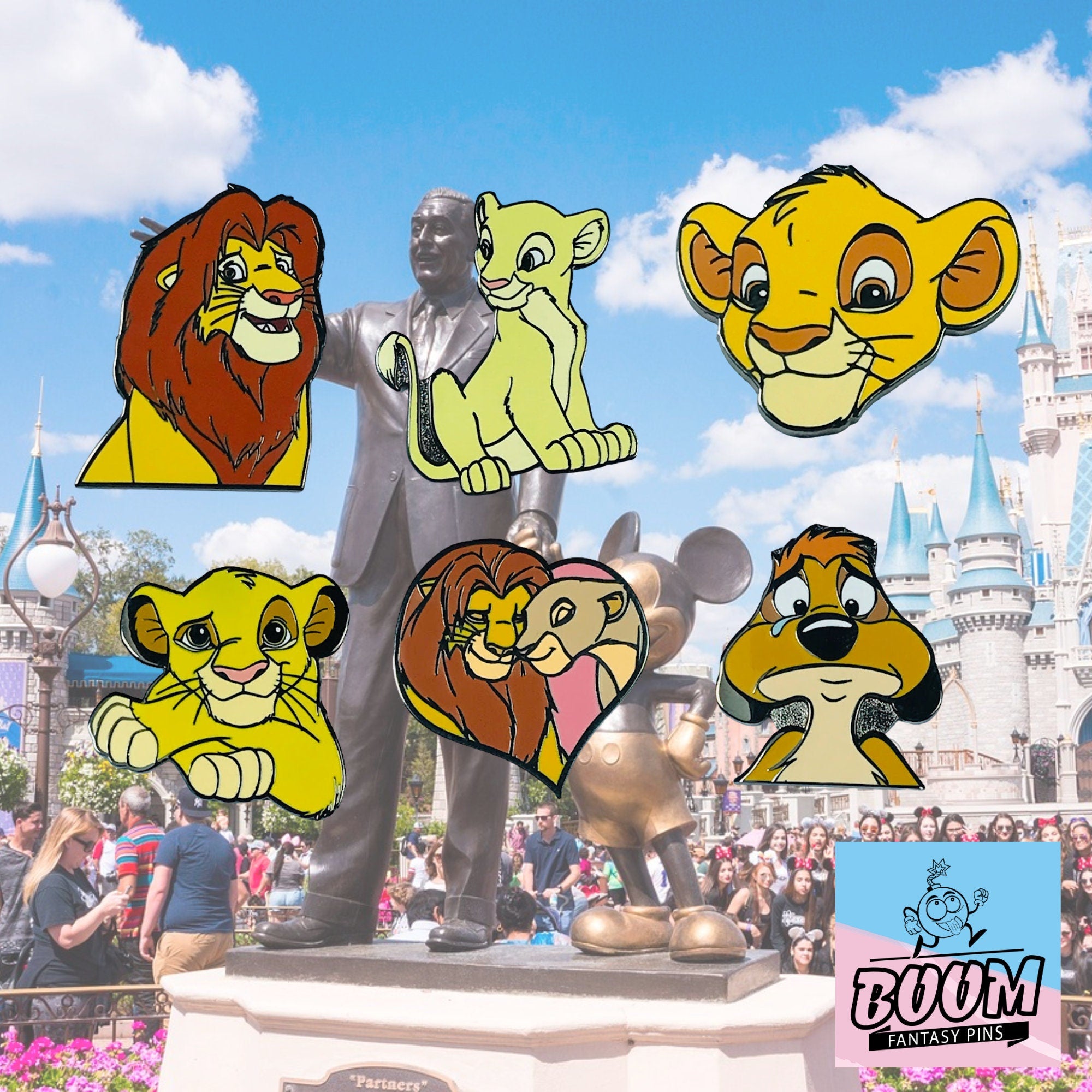 Pin – Kiara Pumba y Simba de El Rey León – Disney Fantasy