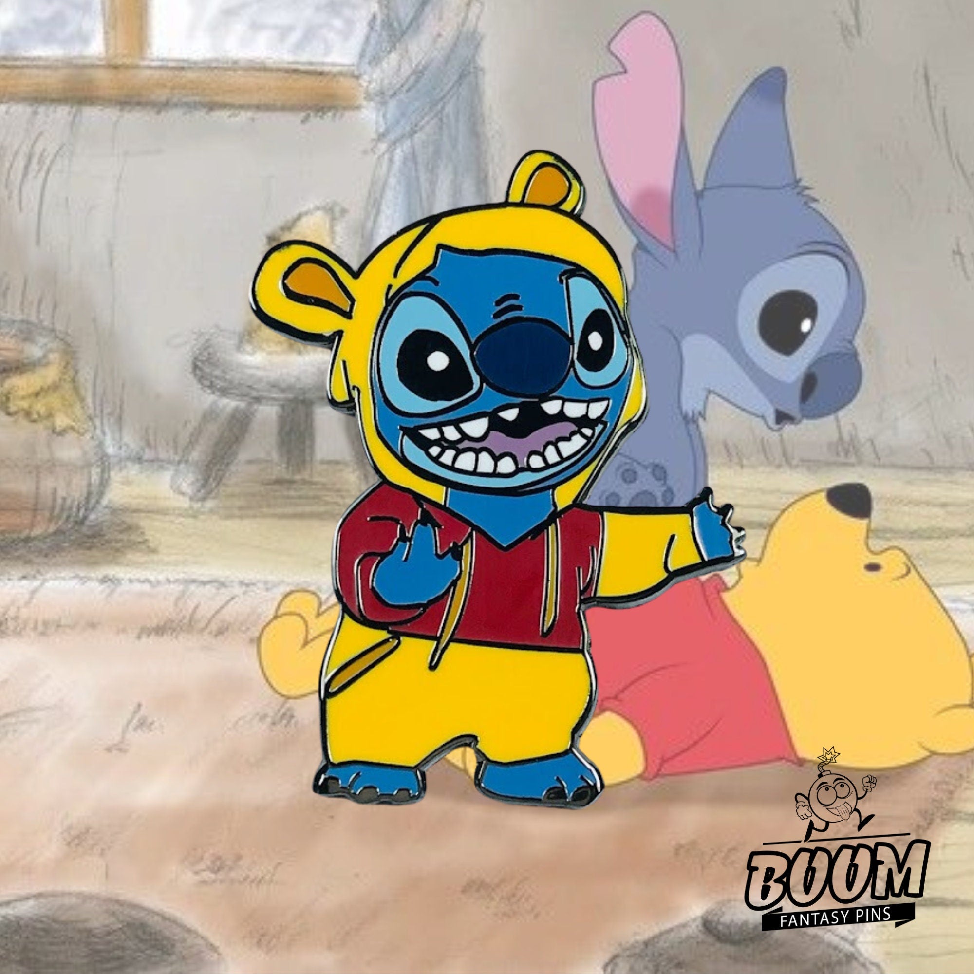 Pin - Stitch como Winnie Pooh de Lilo &amp; Stitch - Disney Fantasy