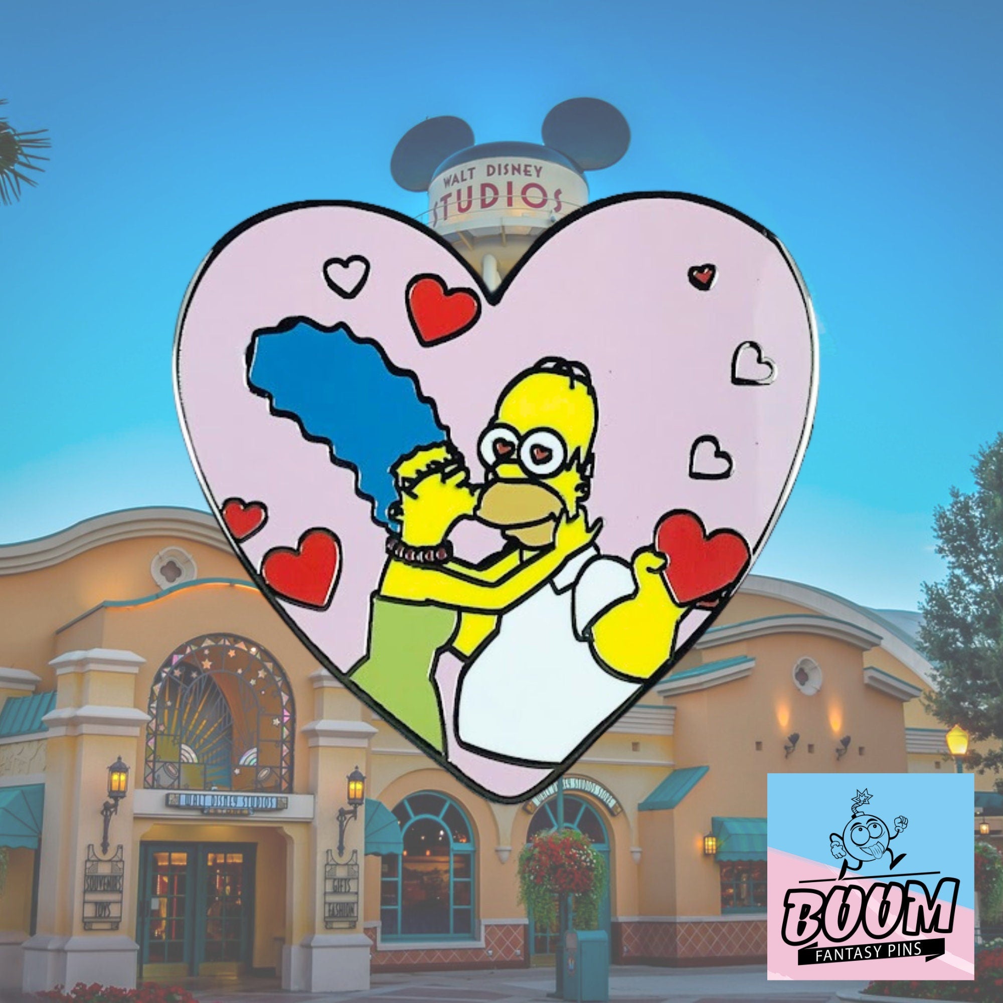 Pin – Homer Simpson y Marge Simpson de Los Simpson – Disney Fantasy