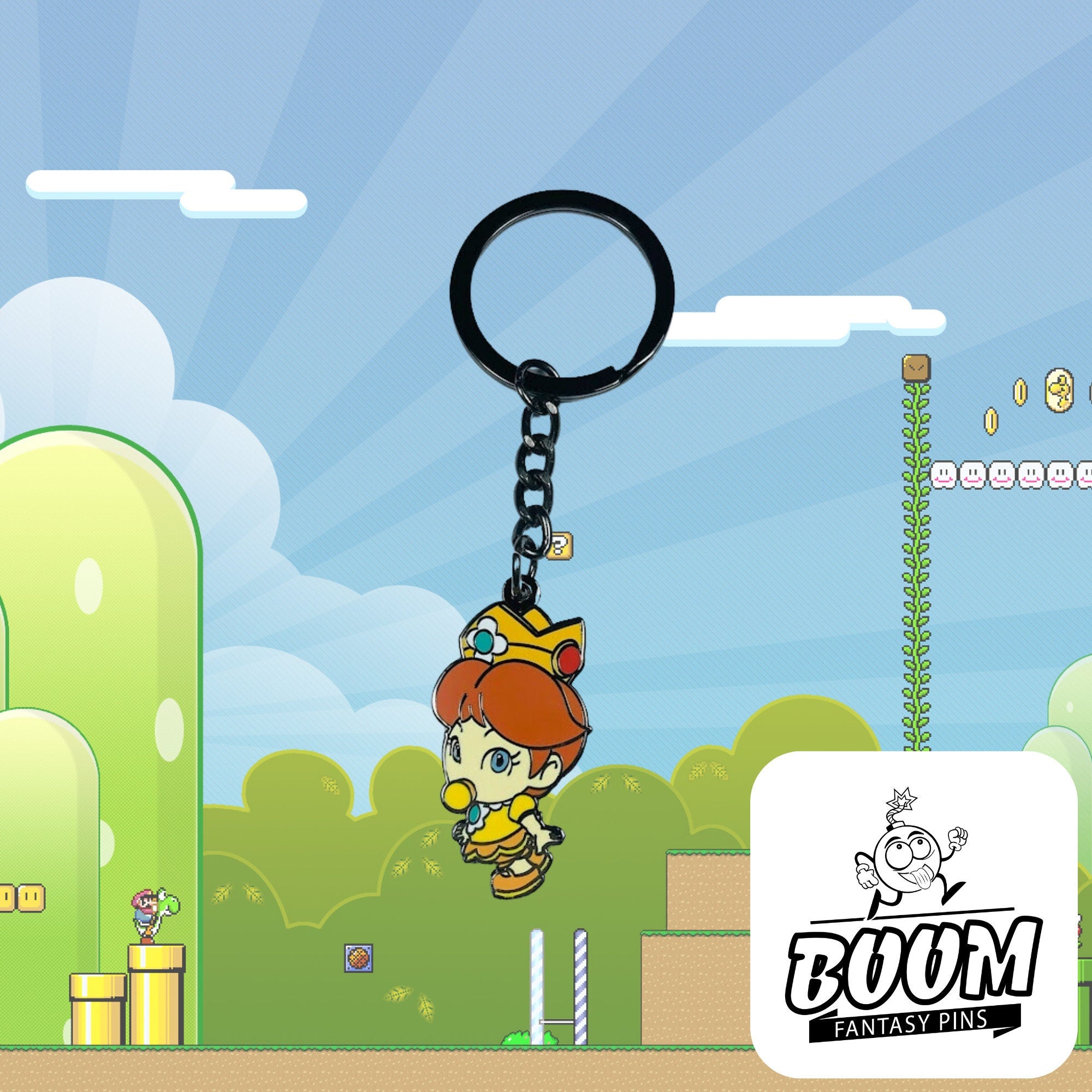 Keychain – Princess Daisy from Super Mario Bros – Disney Fantasy