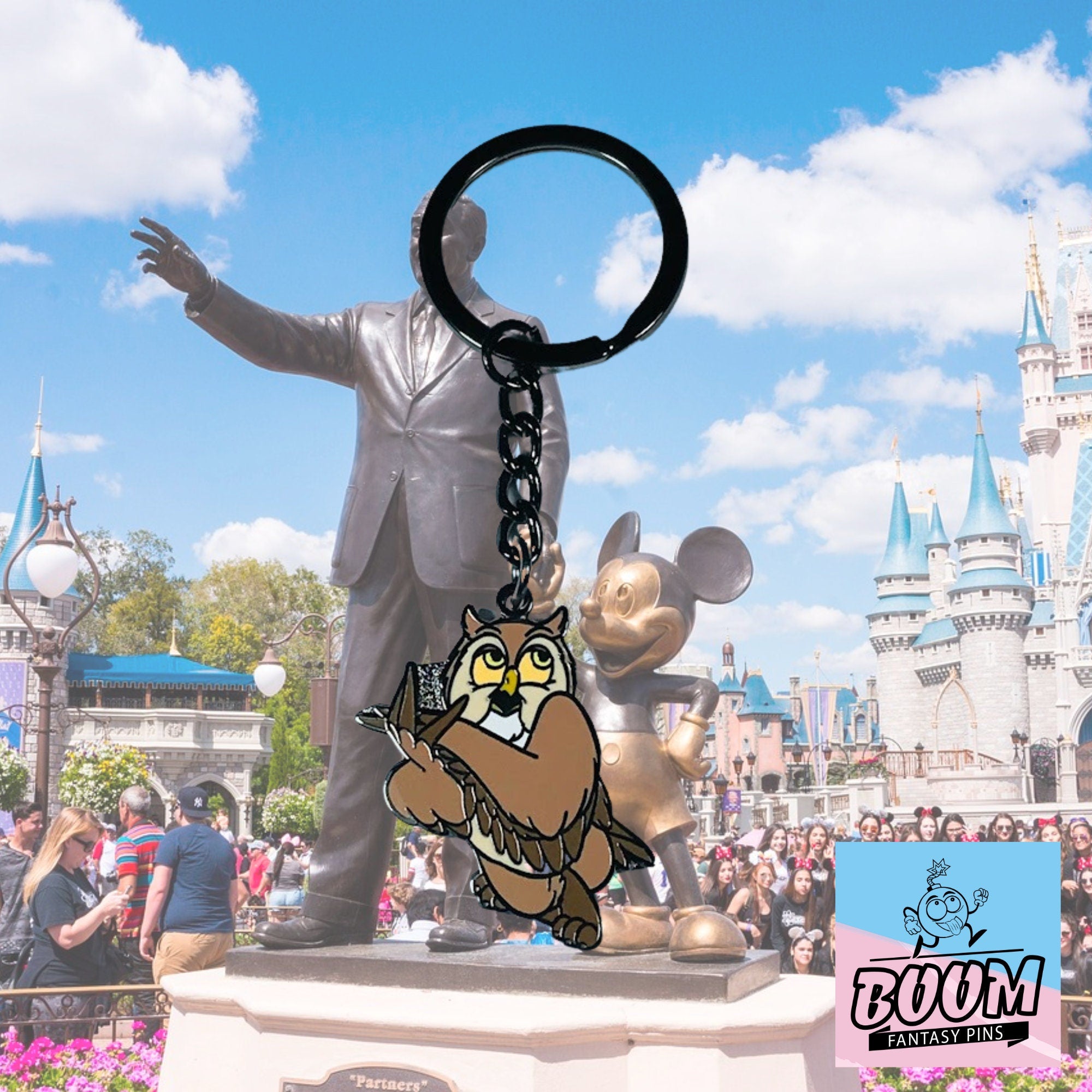 Porte-clés – Hibou ami de Bambi – Disney Fantasy