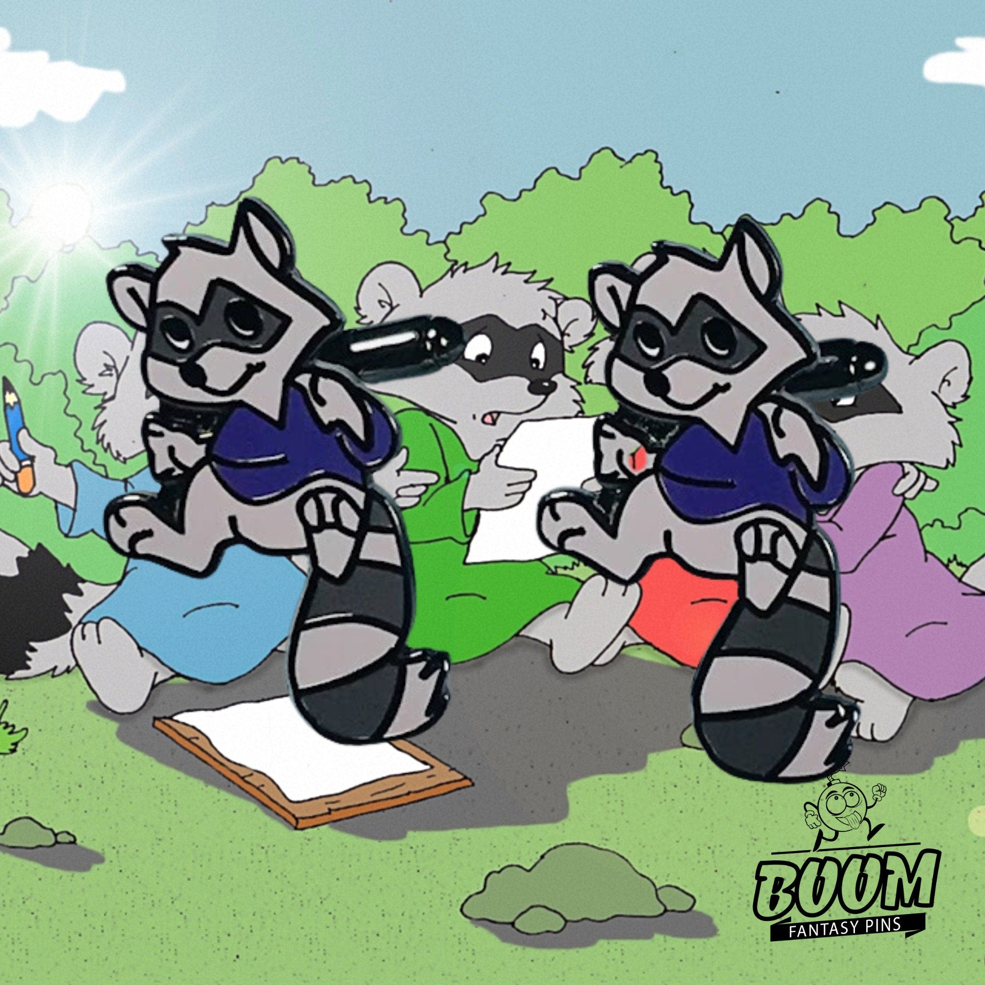 Cufflinks – Raccoon from Robin Hood – Disney Fantasy