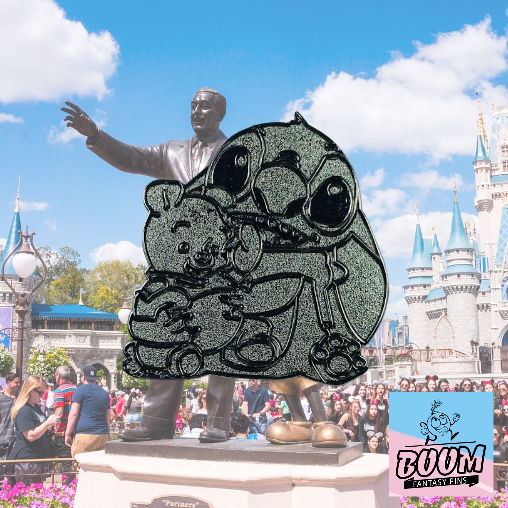 Pin – Stitch de Lilo &amp; Stitch y Winnie the Pooh de Winnie the Pooh – Disney Fantasy