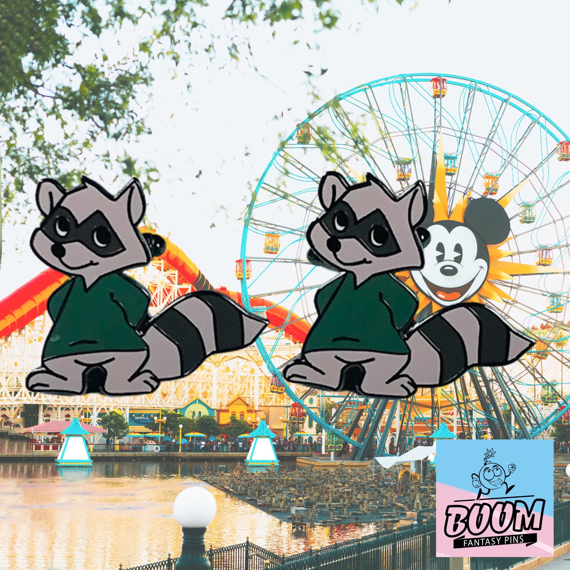 Cufflinks – Full Raccoon from Robin Hood – Disney Fantasy