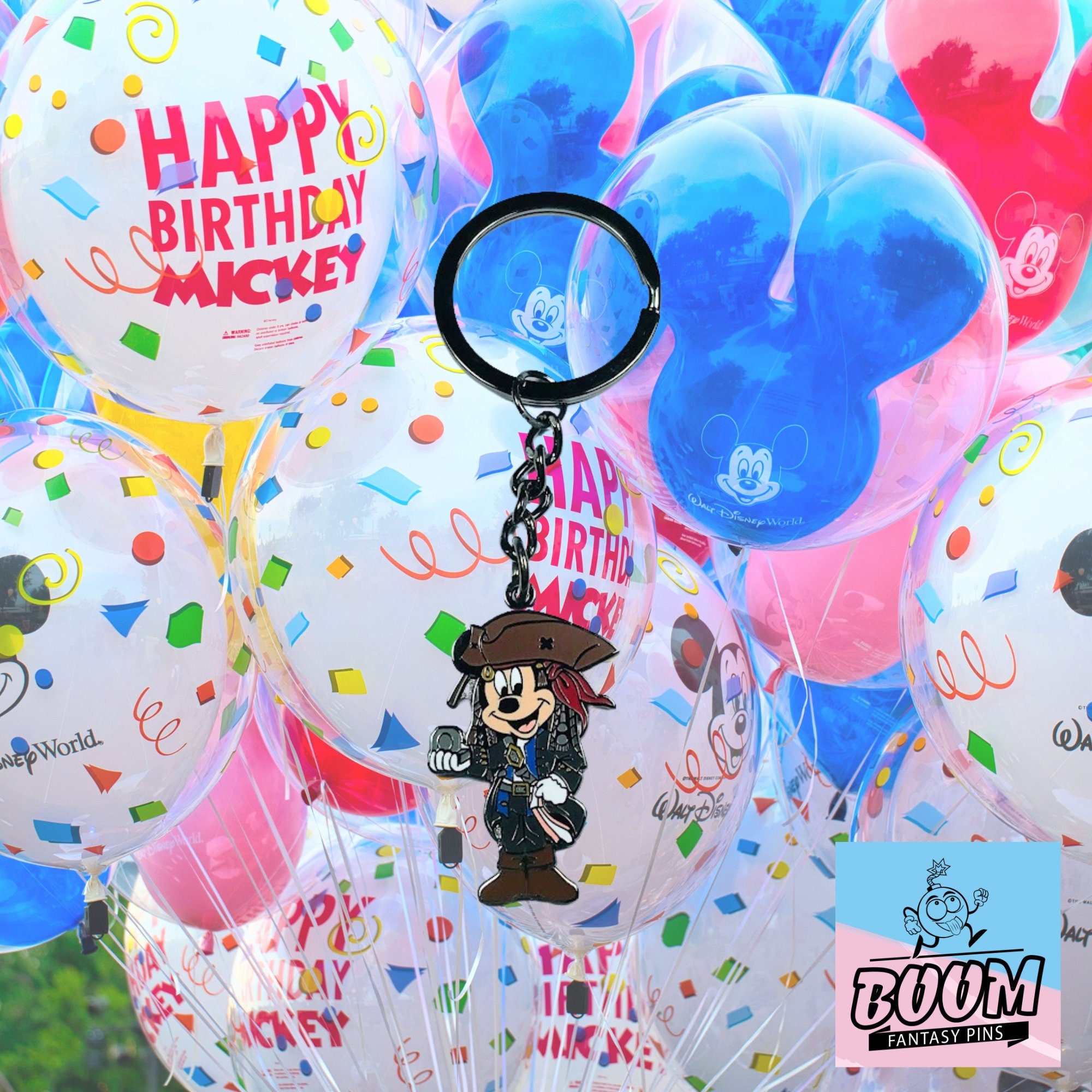 Porte-clés – Mickey Mouse dans le rôle de Jack Sparrow de Disney Fantasy – Disney Fantasy