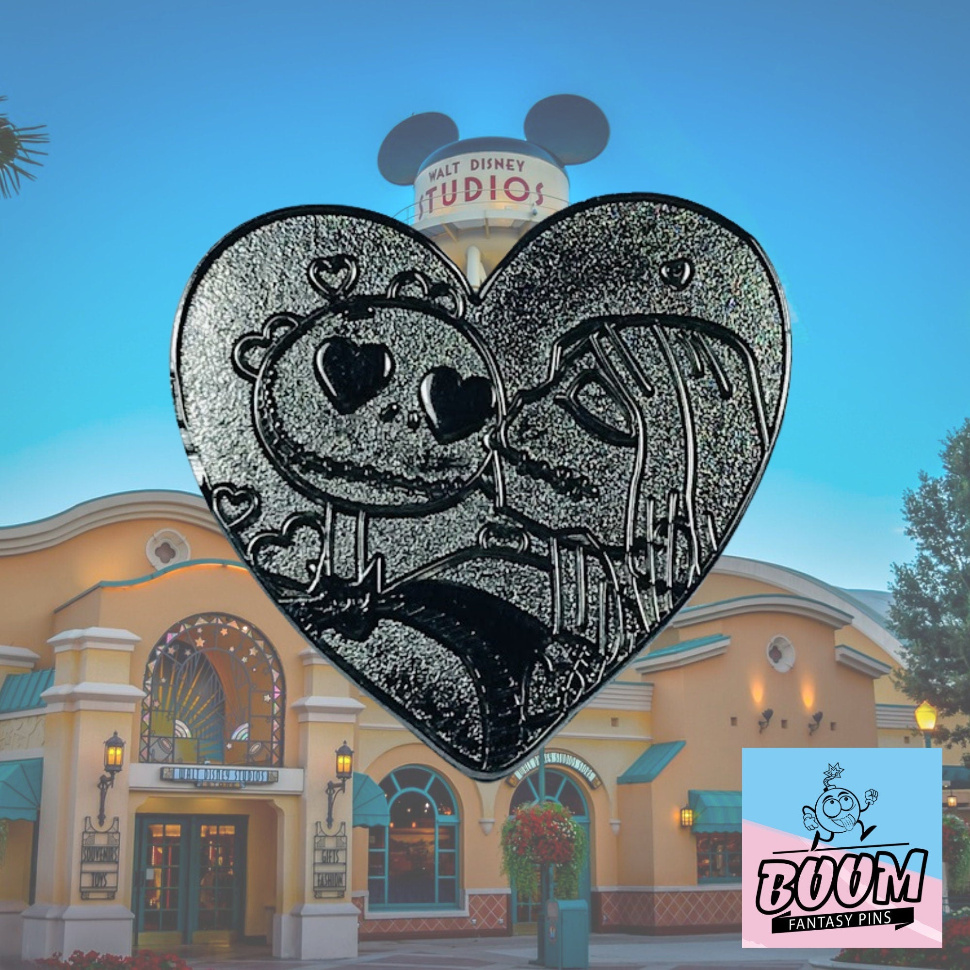 Pin's – Jack Skellington et Sally de L'Étrange Noël de Monsieur Jack – Disney Fantasy