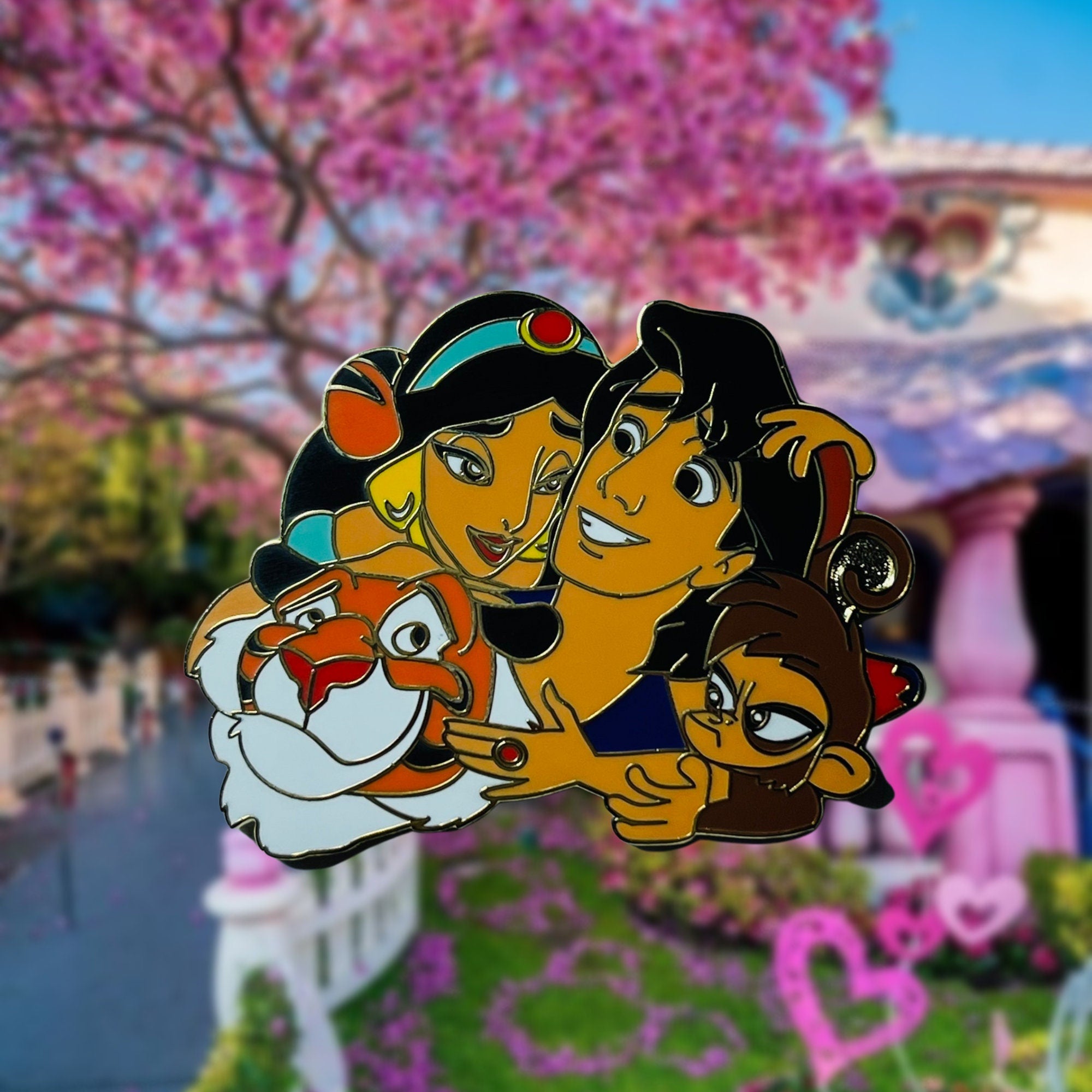 Pin – Princesa Jasmine Abu y Rajah de Aladdin – Disney Fantasy
