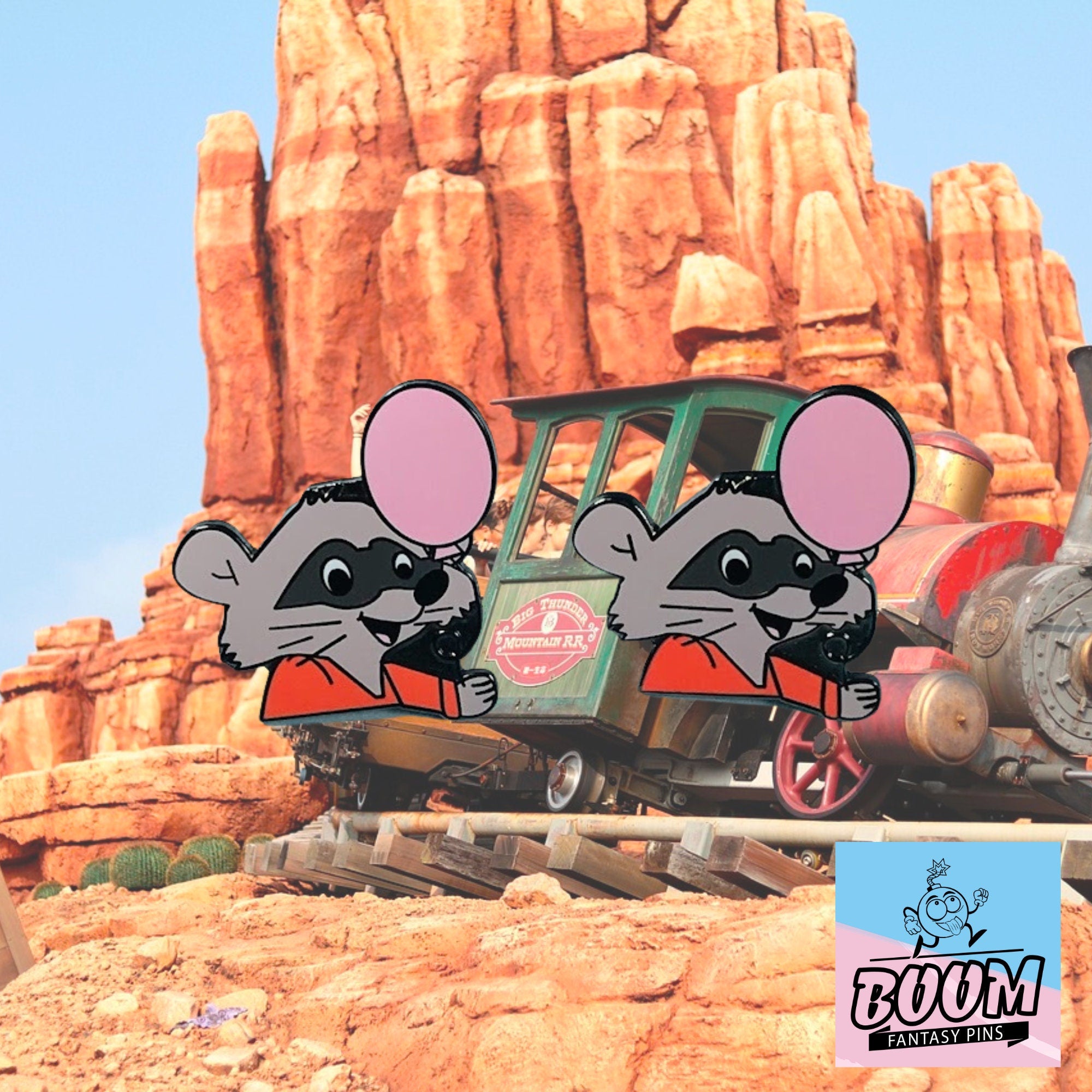 Cufflinks – Raccoon from Robin Hood – Disney Fantasy