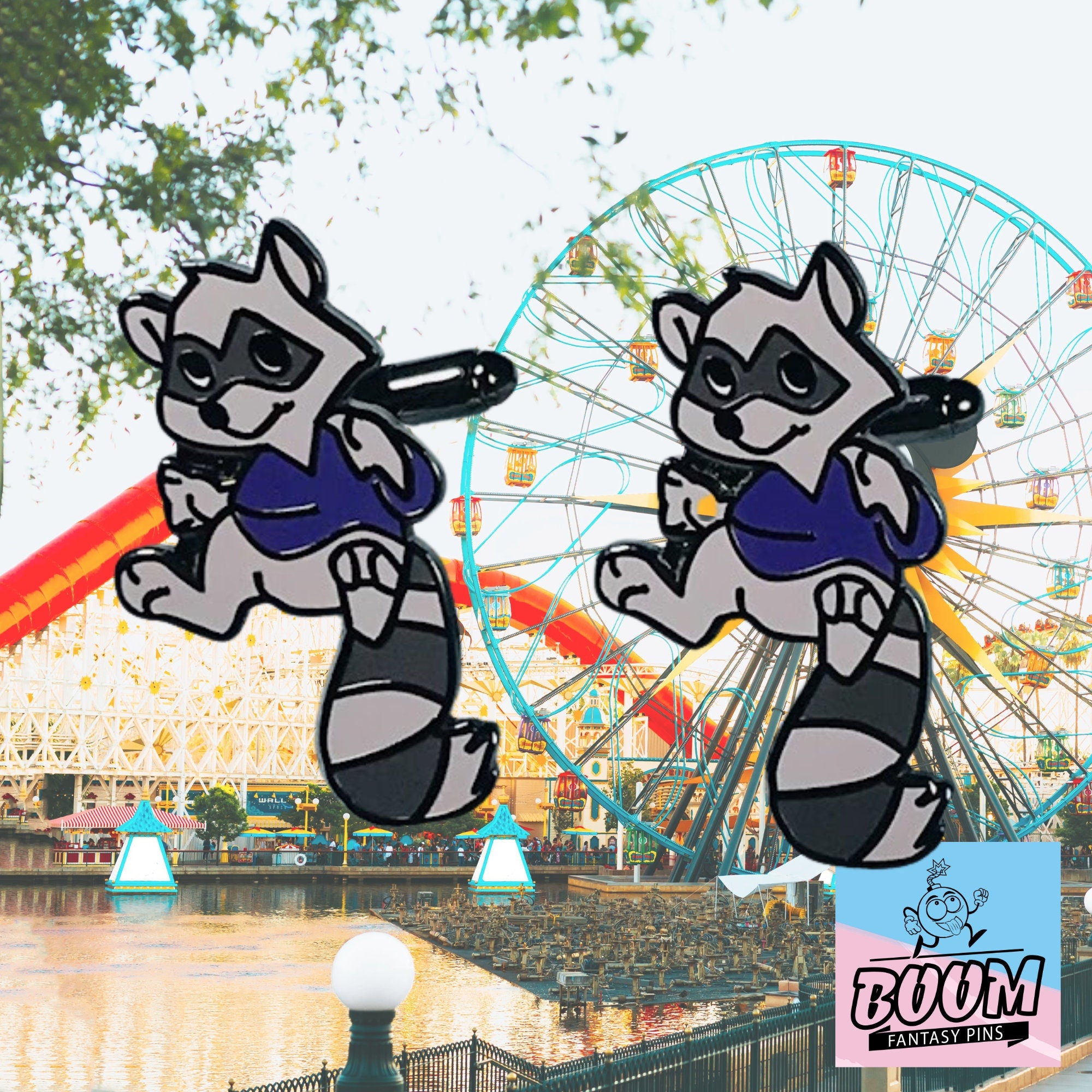 Cufflinks – Raccoon from Robin Hood – Disney Fantasy
