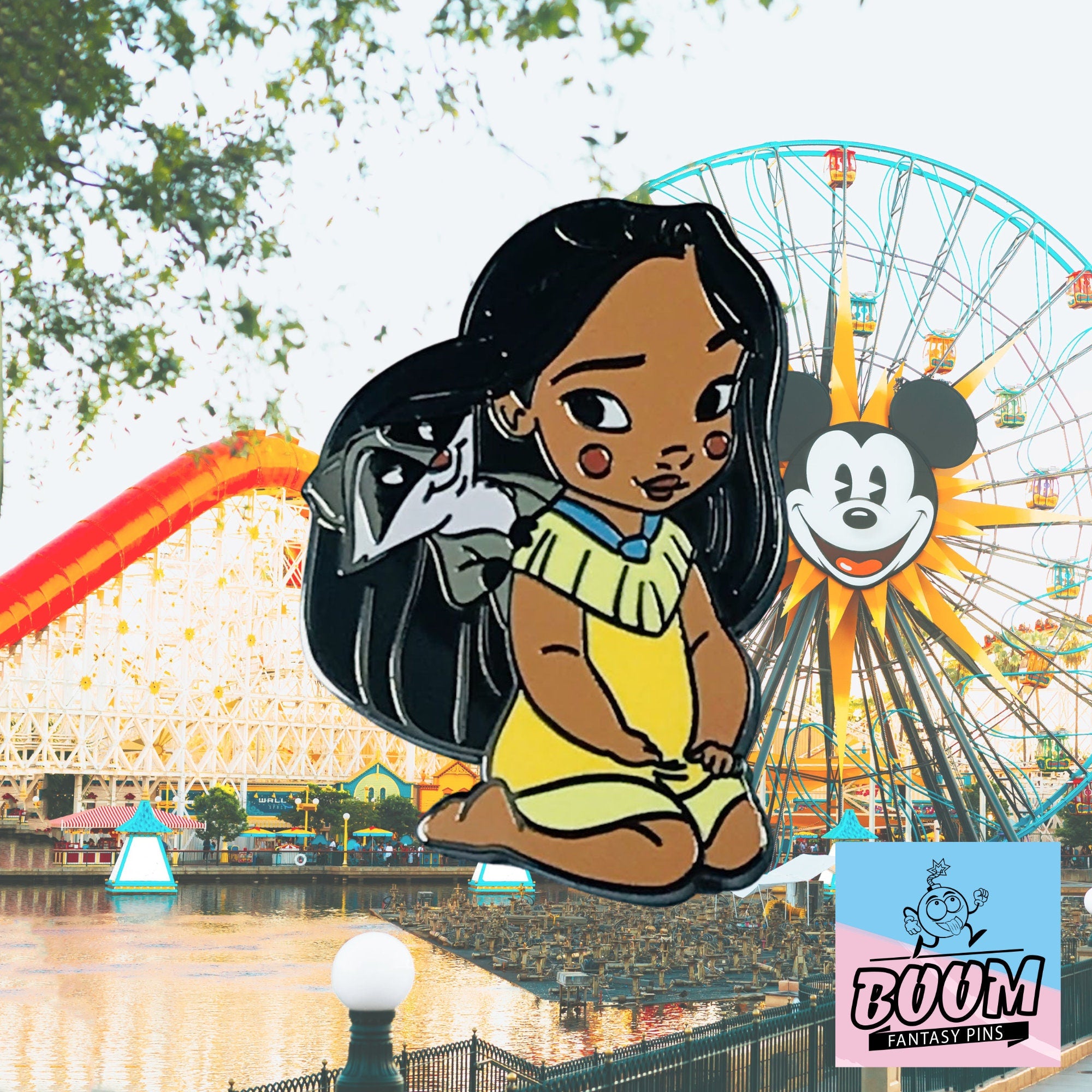 Pin – Bebé Pocahontas y Meeko de Pocahontas – Disney Fantasy