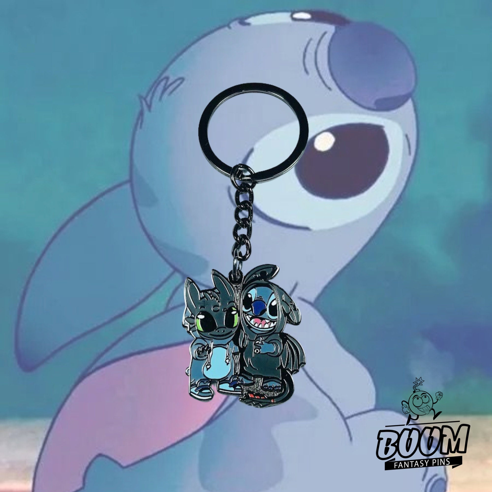 Llavero – Experimento 626 Stitch y Desdentao de Lilo y Stitch – Disney Fantasy