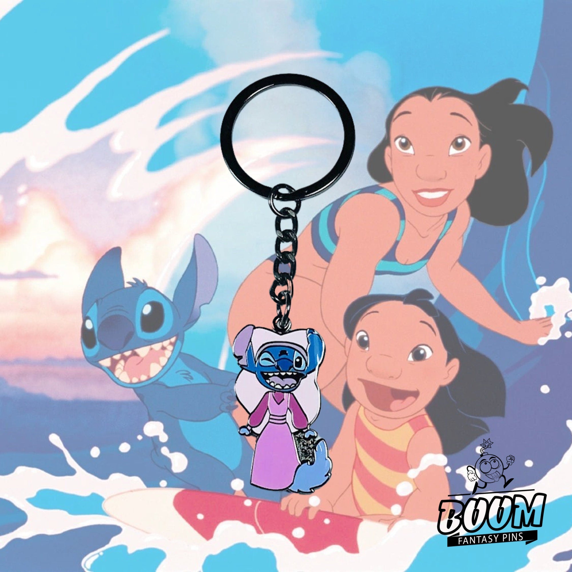 Llavero – Experimento 626 como Lady Marian de Lilo y Stitch – Disney Fantasy