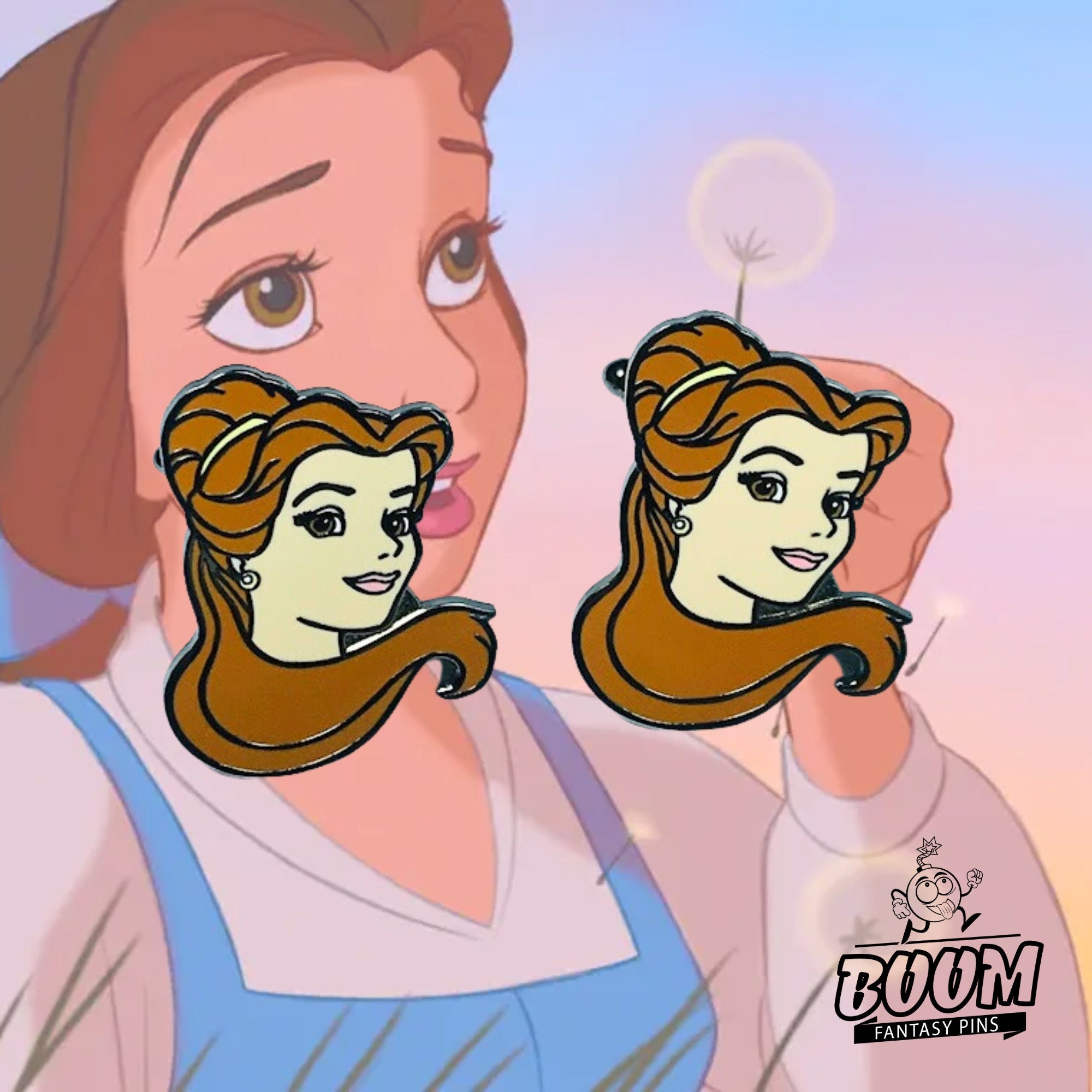 Boutons de manchette – Belle de La Belle et la Bête – Disney Fantasy