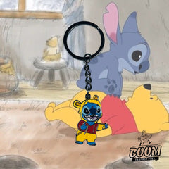Llavero – Stitch como Winnie the Pooh de Lilo y Stitch – Disney Fantasy