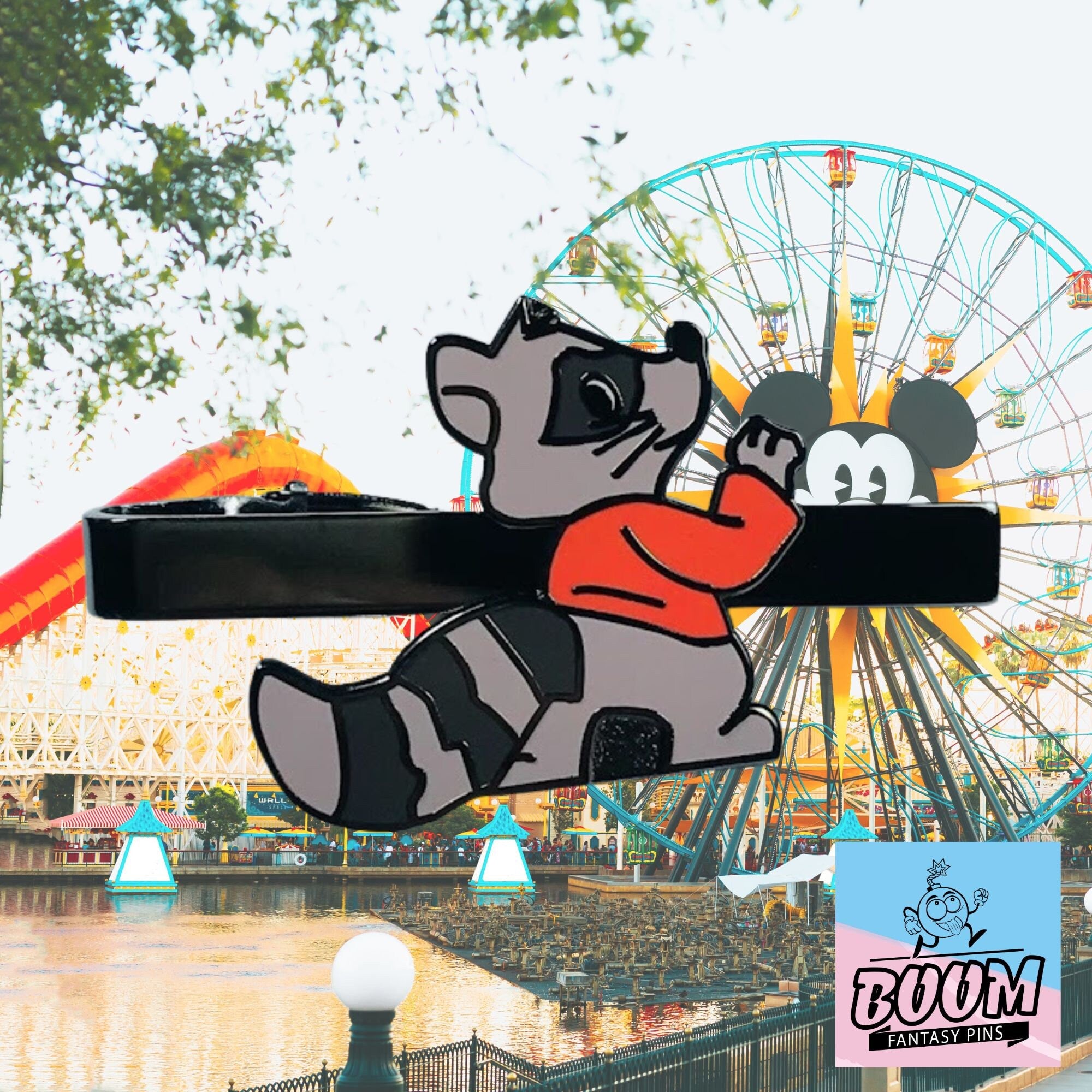 Pinza de corbata – Mapache de espalda de Robin Hood – Fantasía de Disney