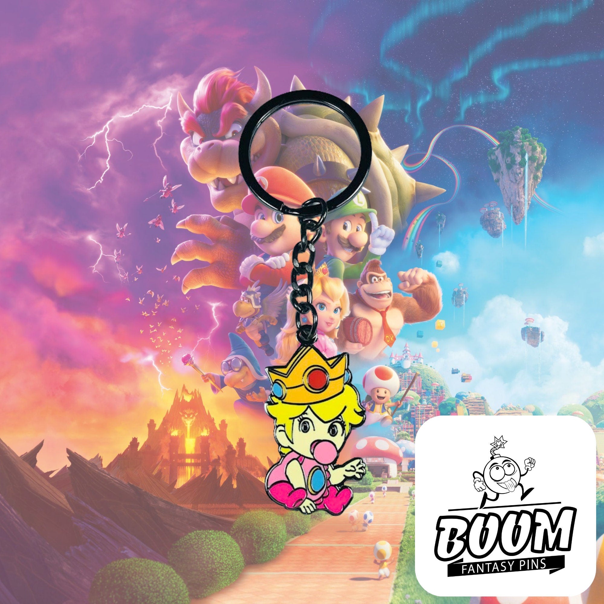 Keychain – Princess Peach from Super Mario Bros – Disney Fantasy
