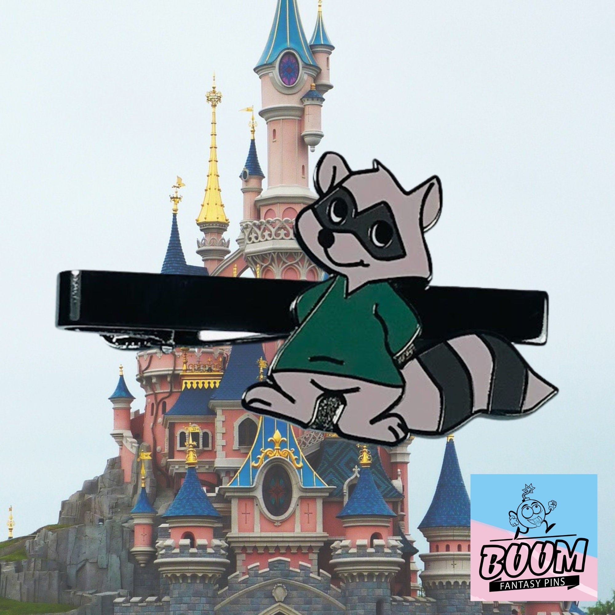 Pince à cravate – Raton laveur vert de Robin des Bois – Disney Fantasy
