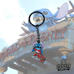 Llavero – Experimento 626 Stitch como Ranger Rojo de Lilo &amp; Stitch – Disney Fantasy