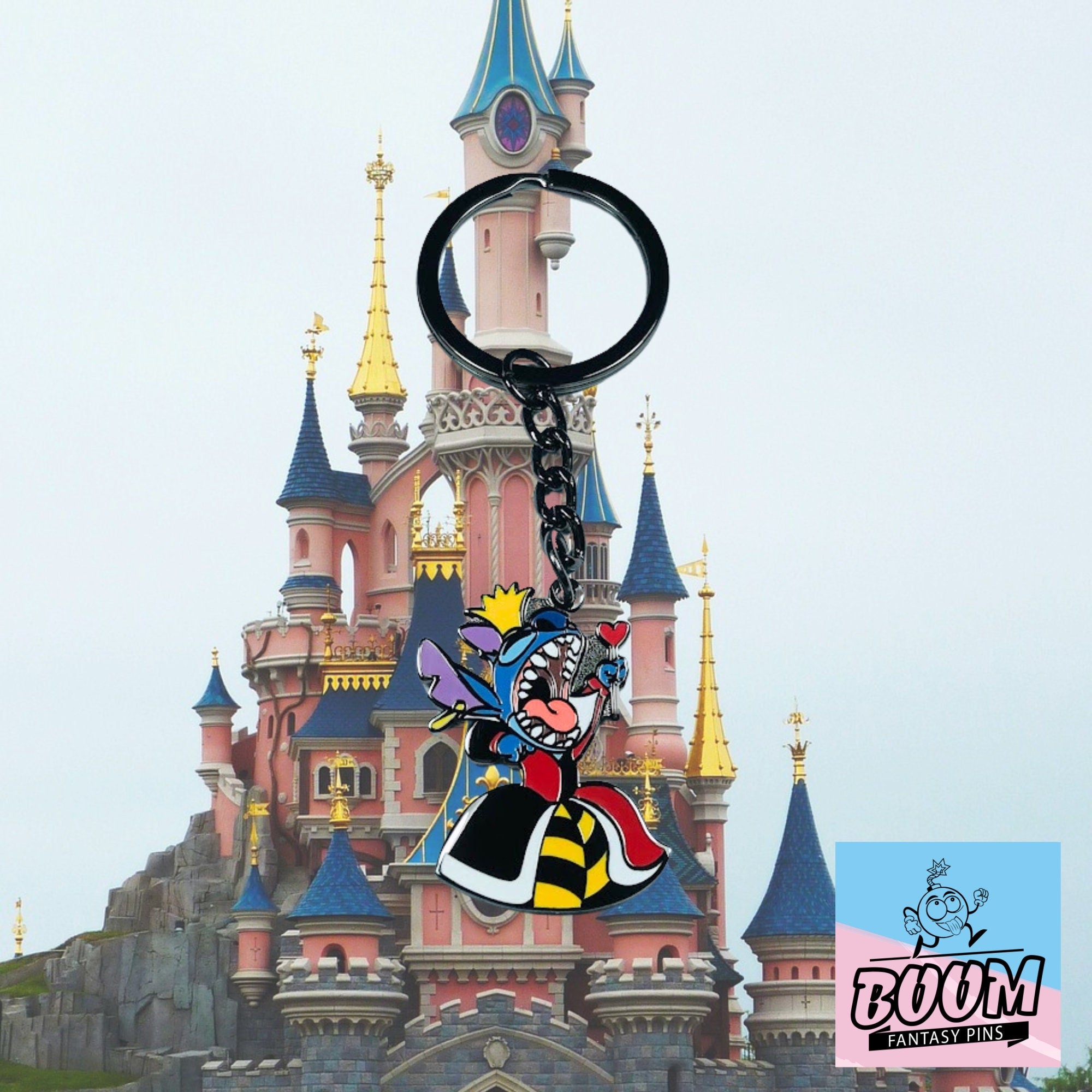 Porte-clés – Expérience 626 Stitch en Reine Rouge de Lilo &amp; Stitch – Disney Fantasy