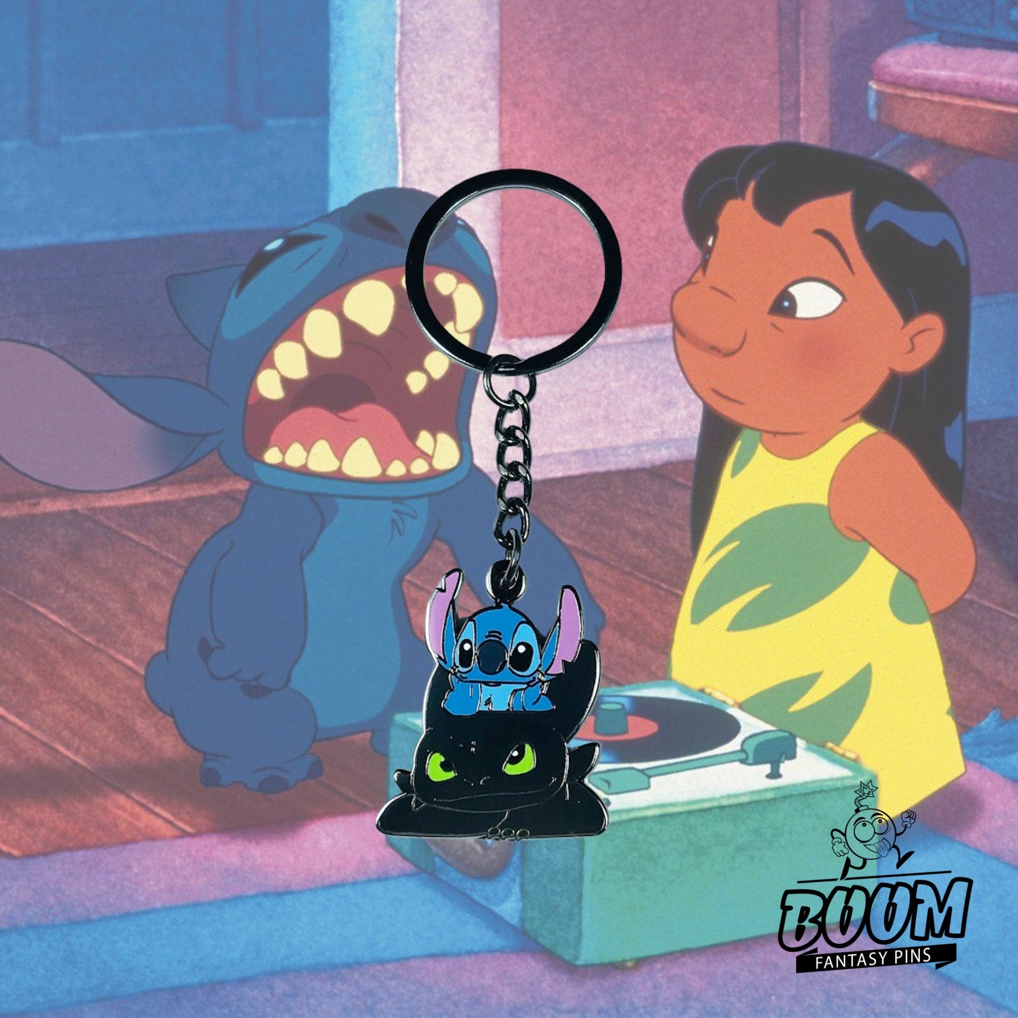 Llavero – Experimento 626 Stitch y Desdentao de Lilo y Stitch – Disney Fantasy